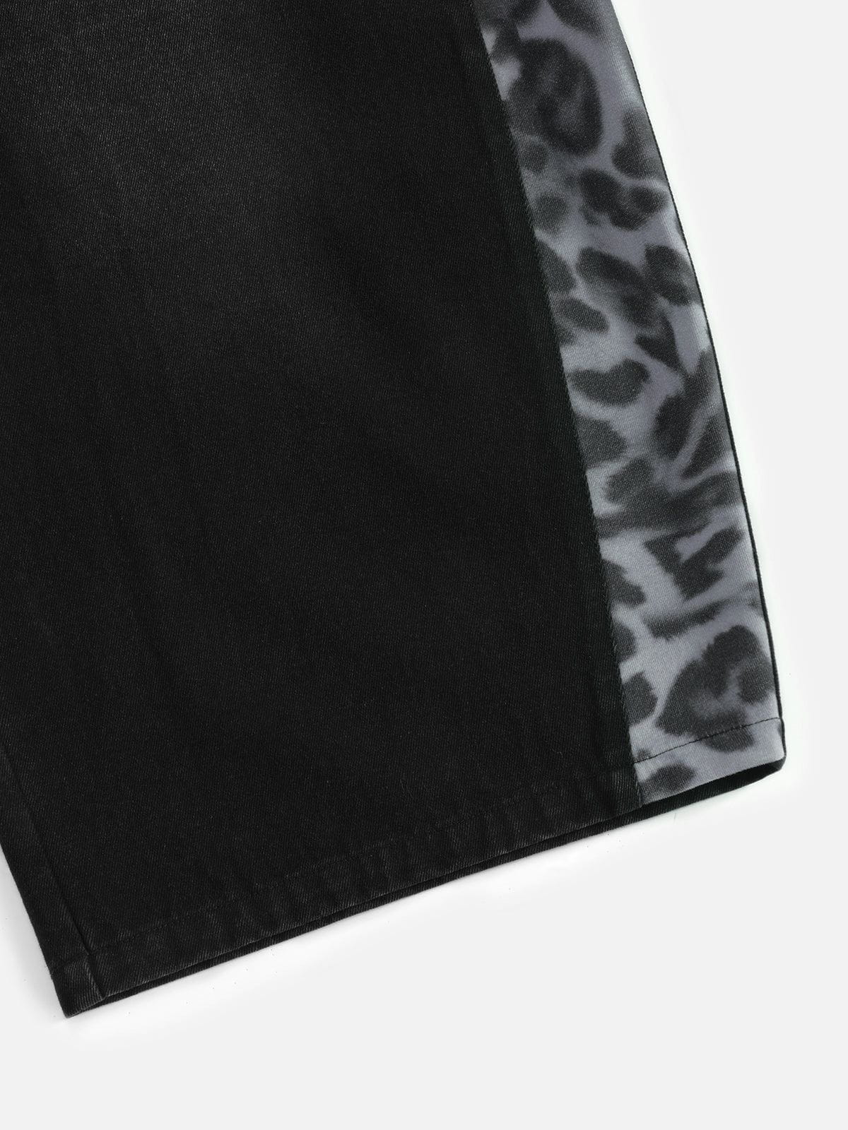 Aelfric Eden Leopard Super Baggy Barrel Jeans