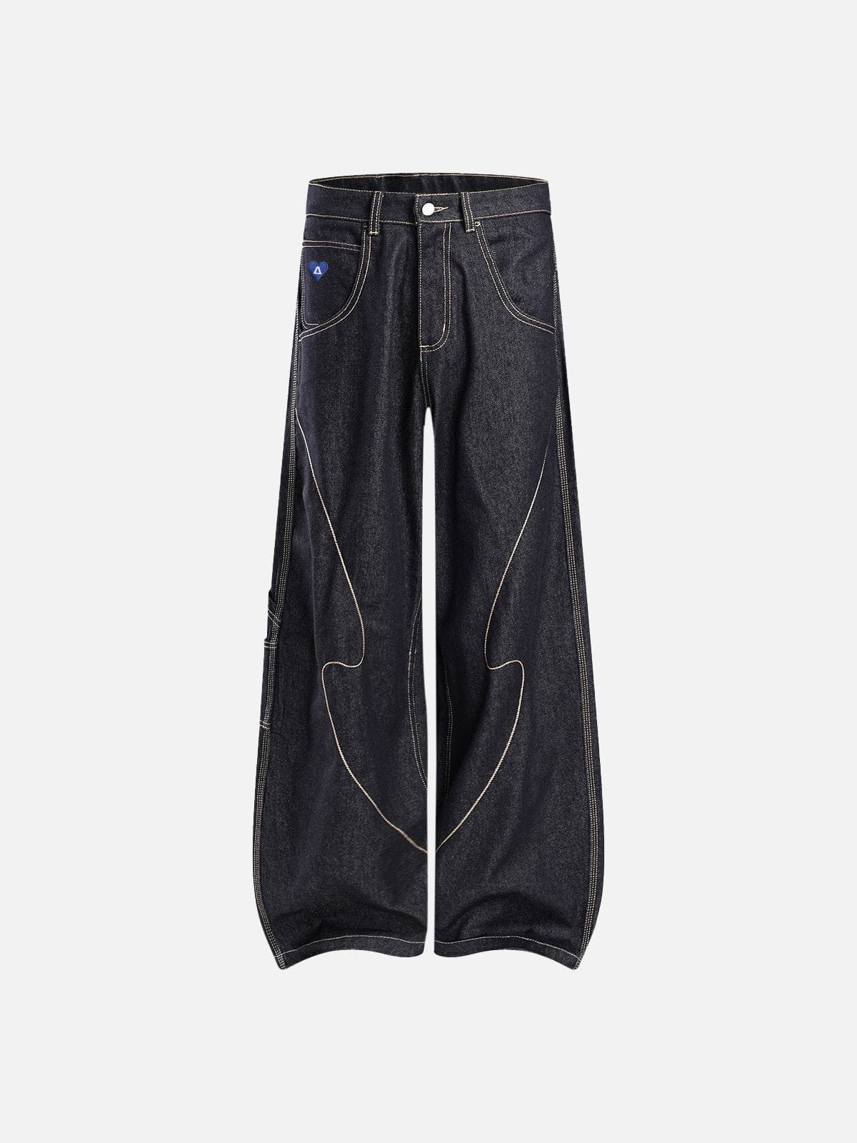Aelfric Eden Stitch Raw Baggy Jeans