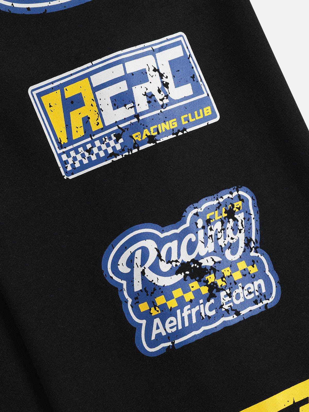Aelfric Eden Racing Logo Patches Print Long Sleeve Tee