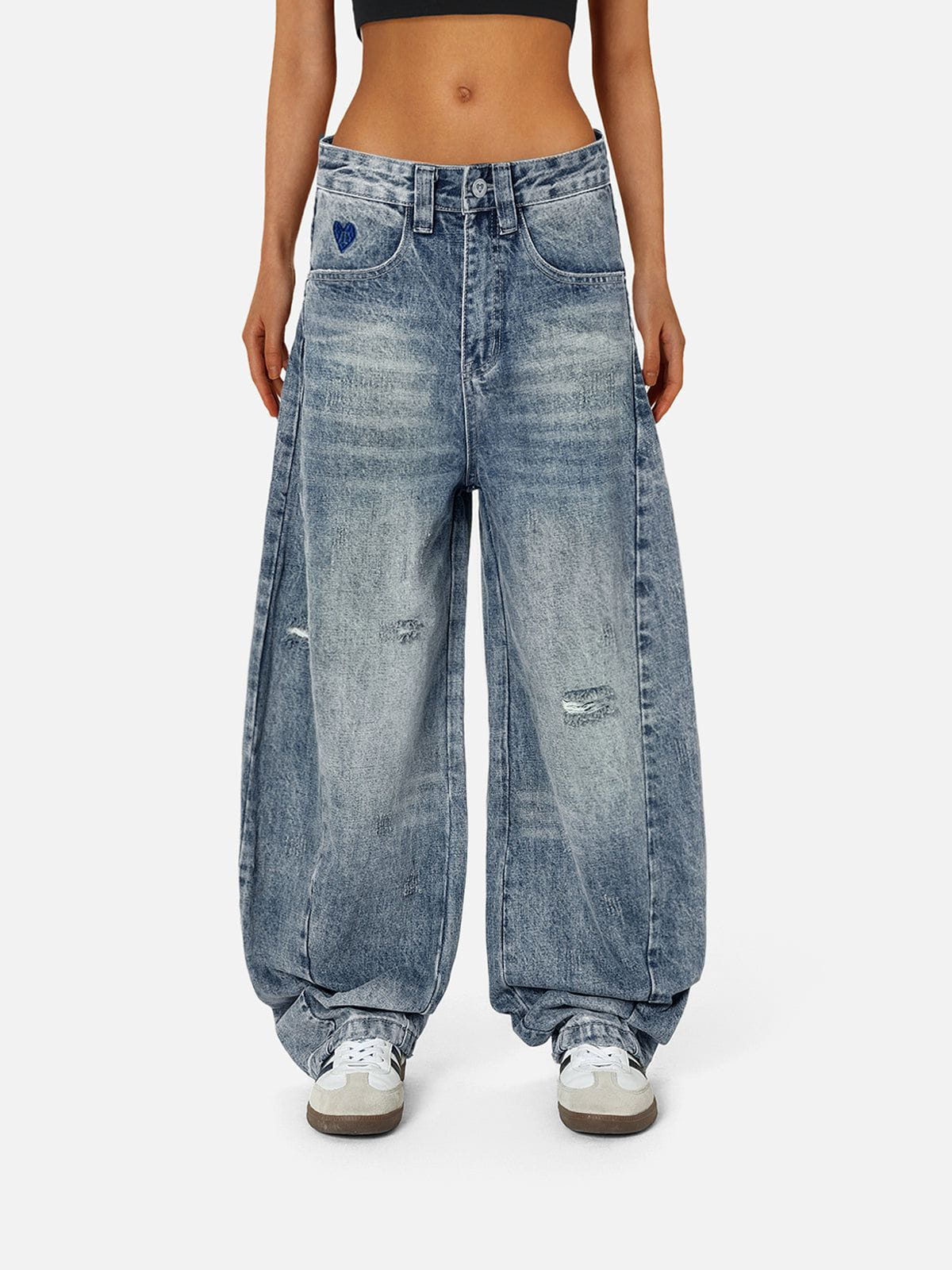 Aelfric Eden Baggy Ripped Jeans