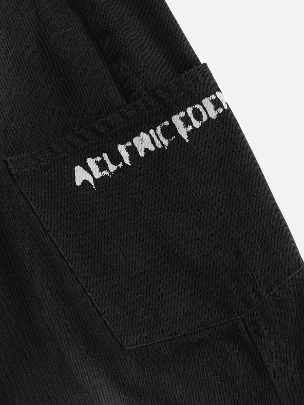 Aelfric Eden Leopard Panel Baggy Jeans