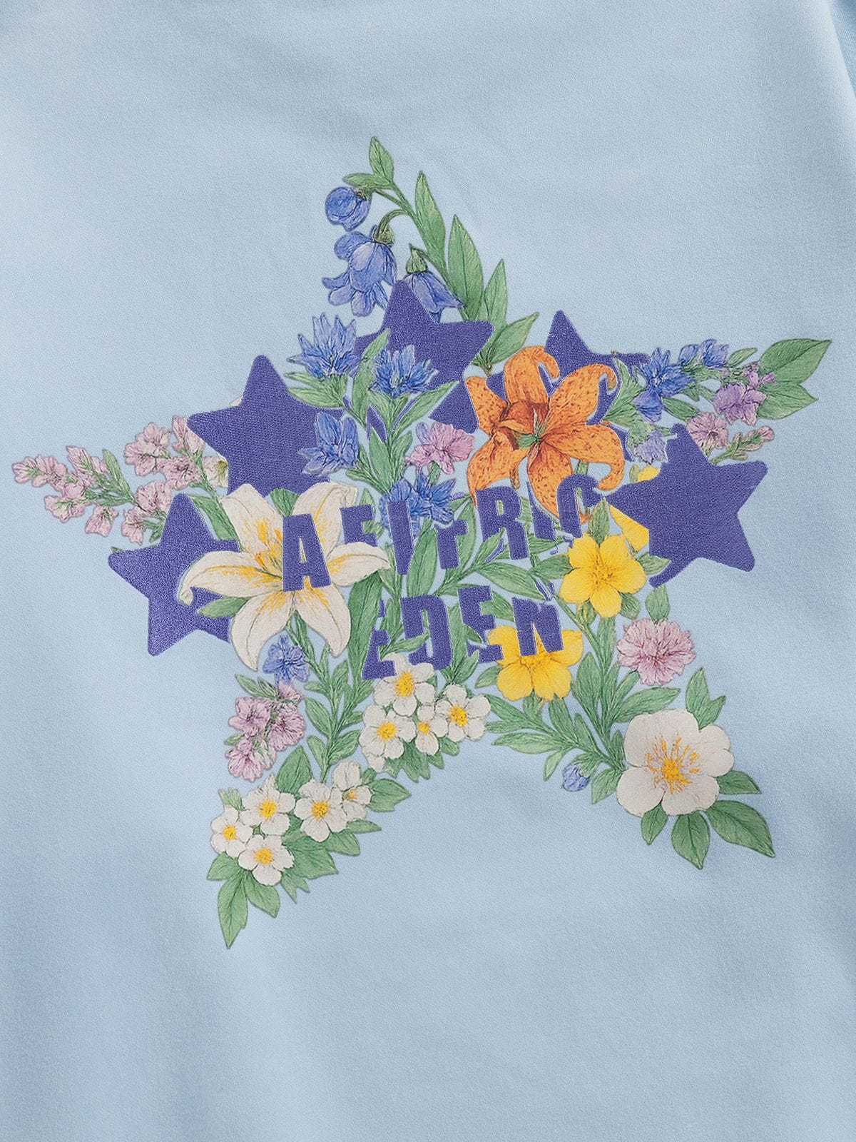 Aelfric Eden Star Floral Graphic Hoodie