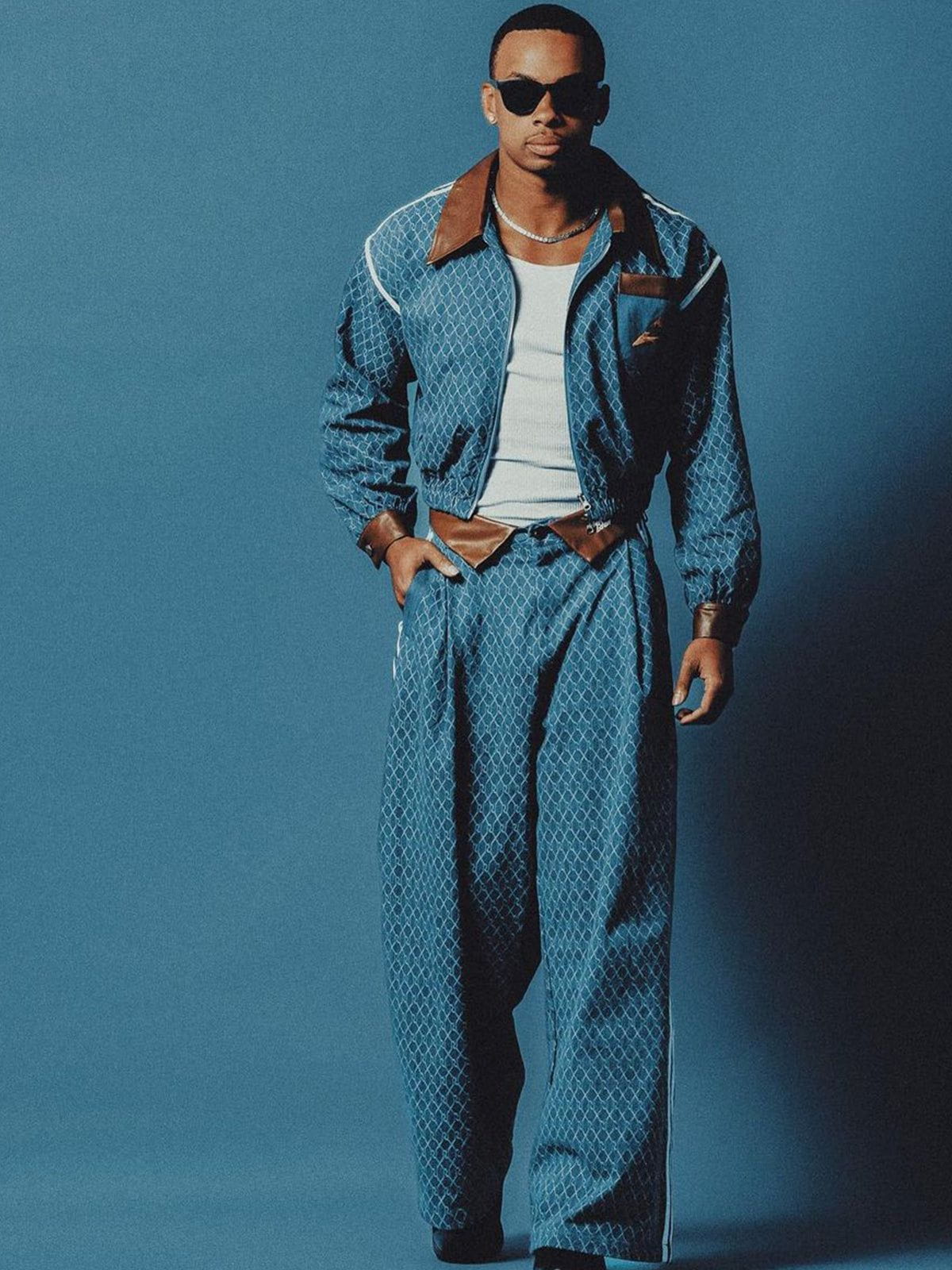 Aelfric Eden Leather Waist Baggy Jeans