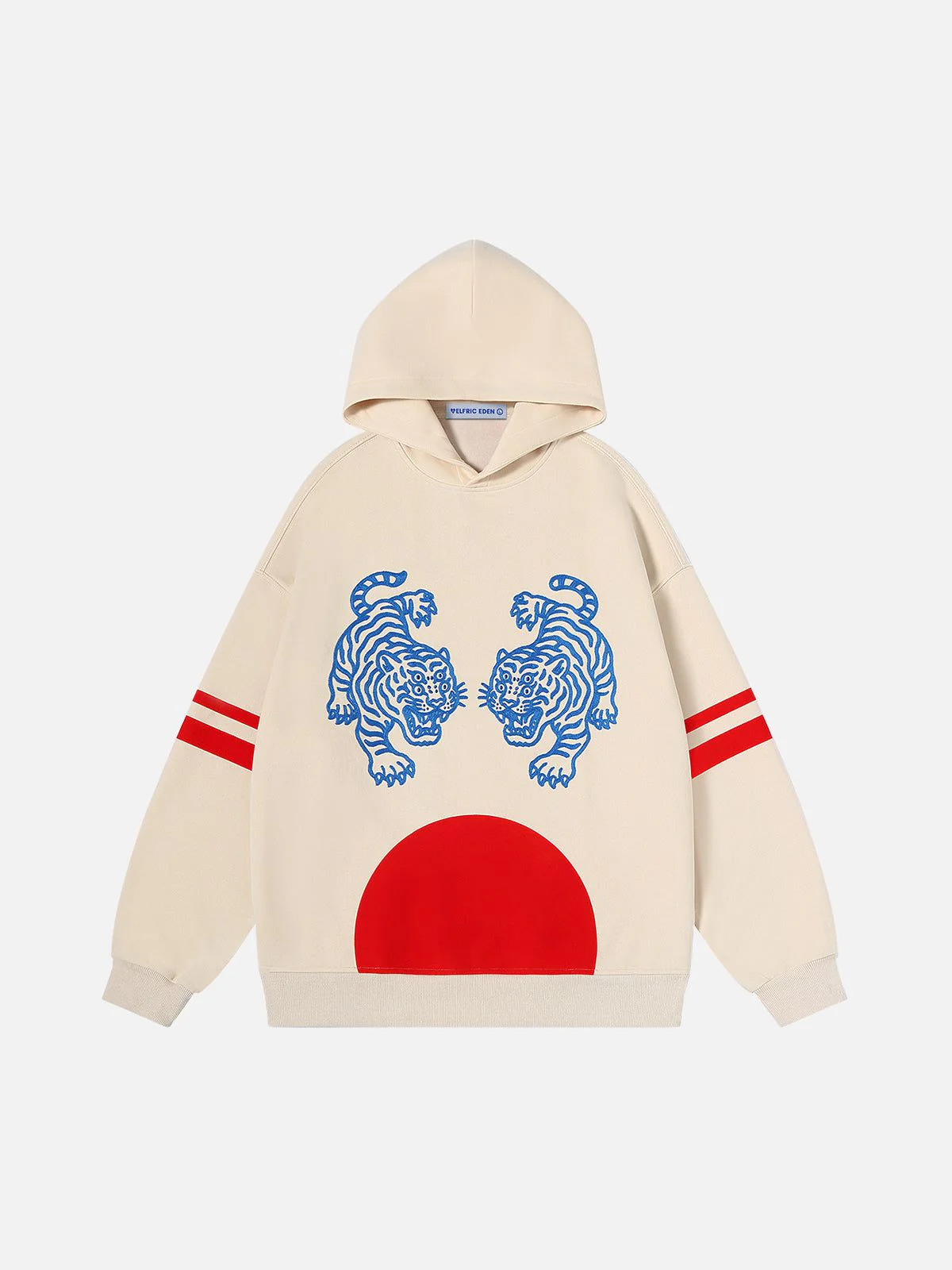 Aelfric Eden Oversized  Embroidery Tiger Hoodie