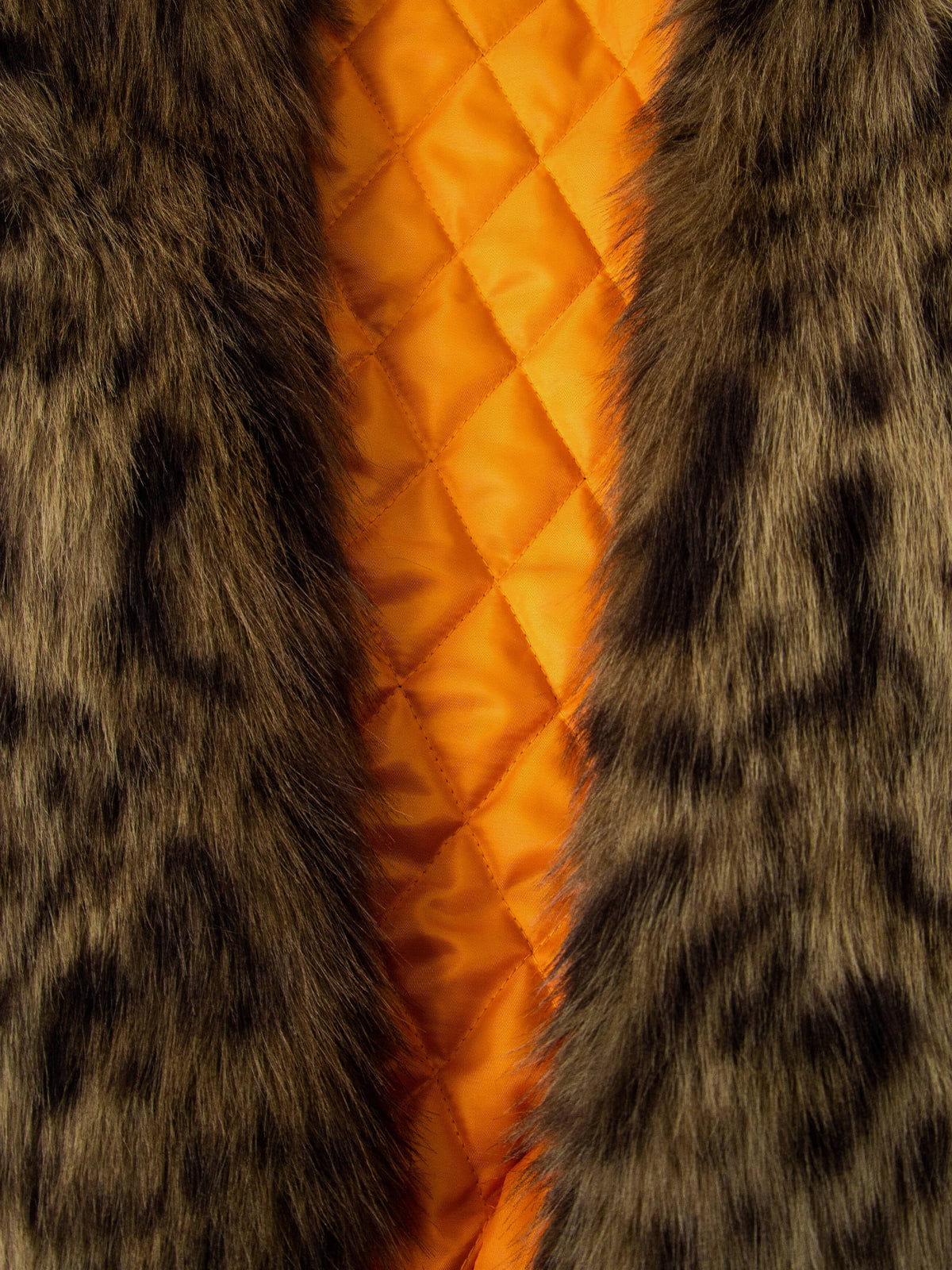 Aelfric Eden Leopard Faux Fur Collar Coat