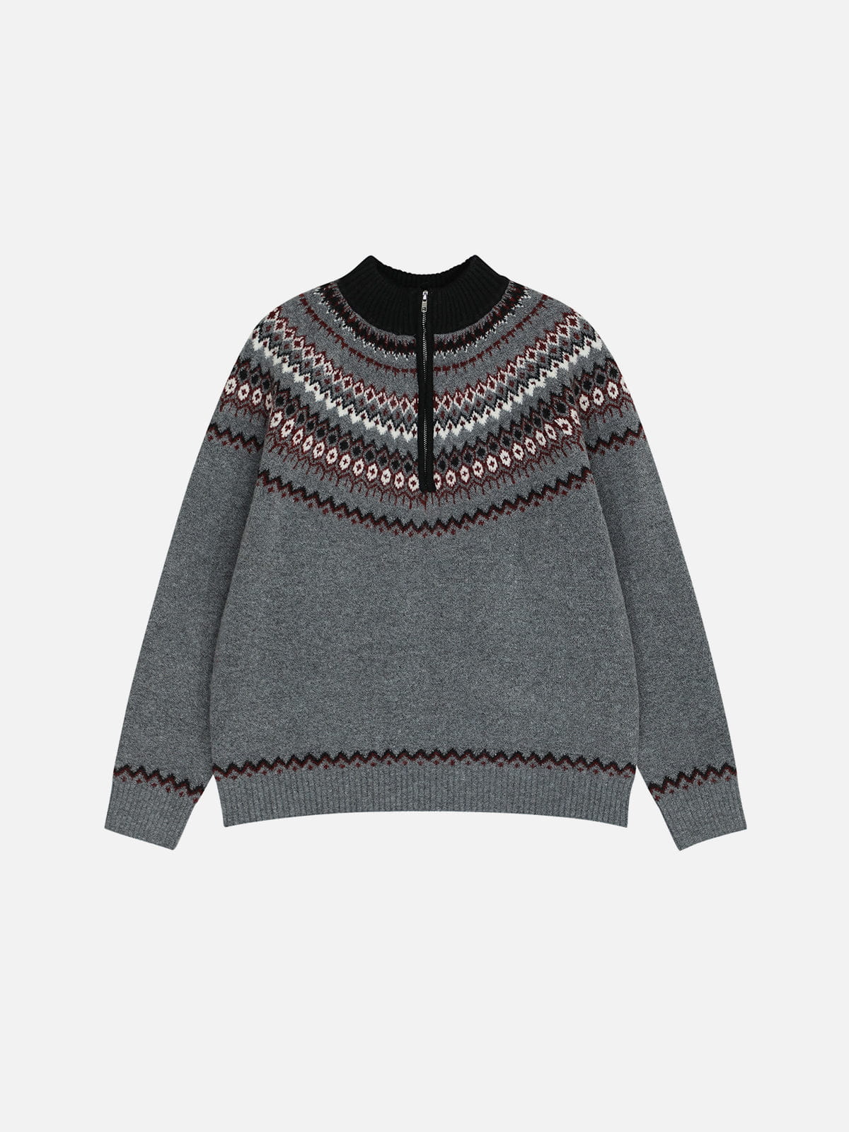 Aelfric Eden Fair Isle Half-Zip Sweater