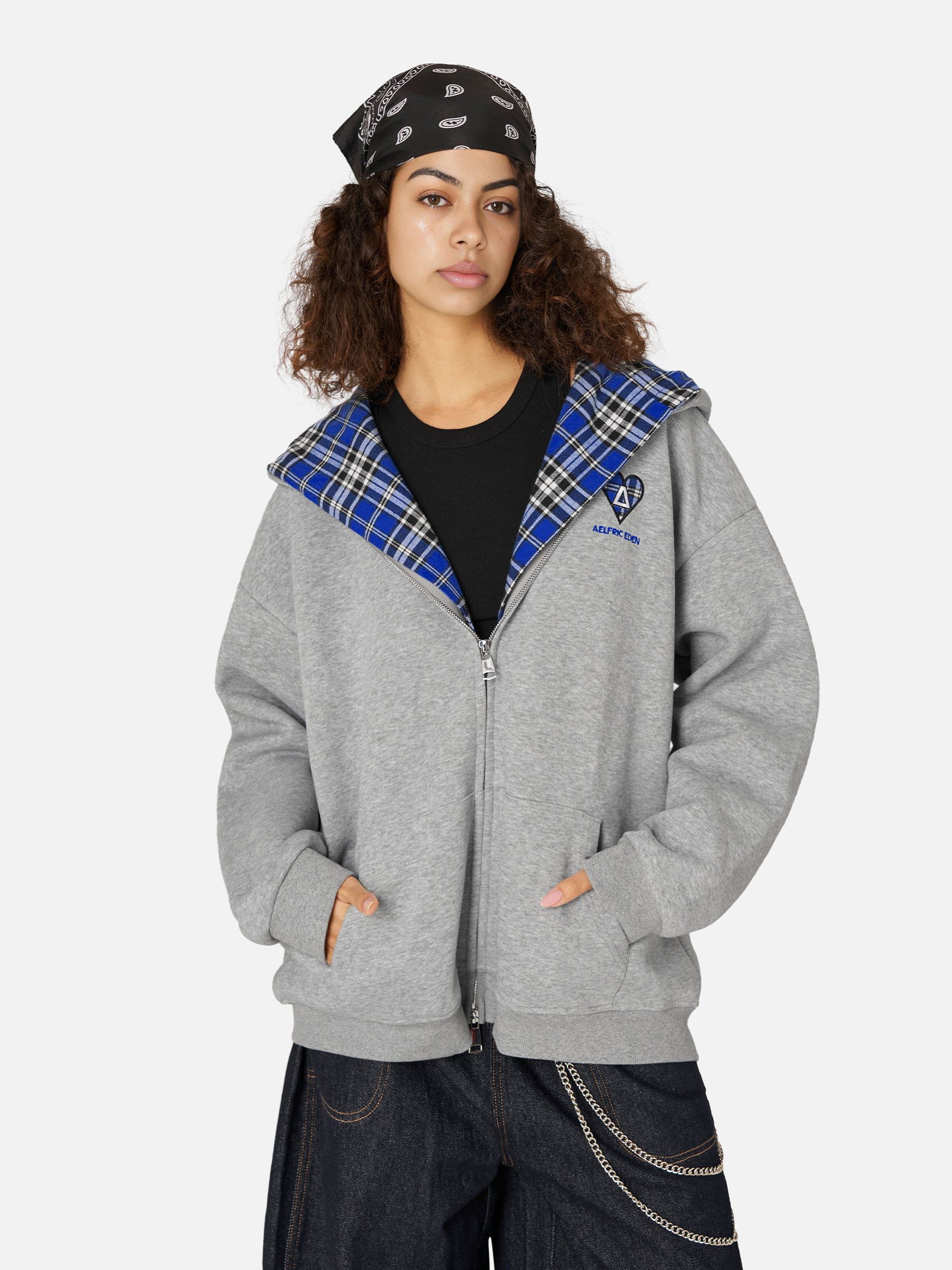 Aelfric Eden Oversized Plaid Hoodie