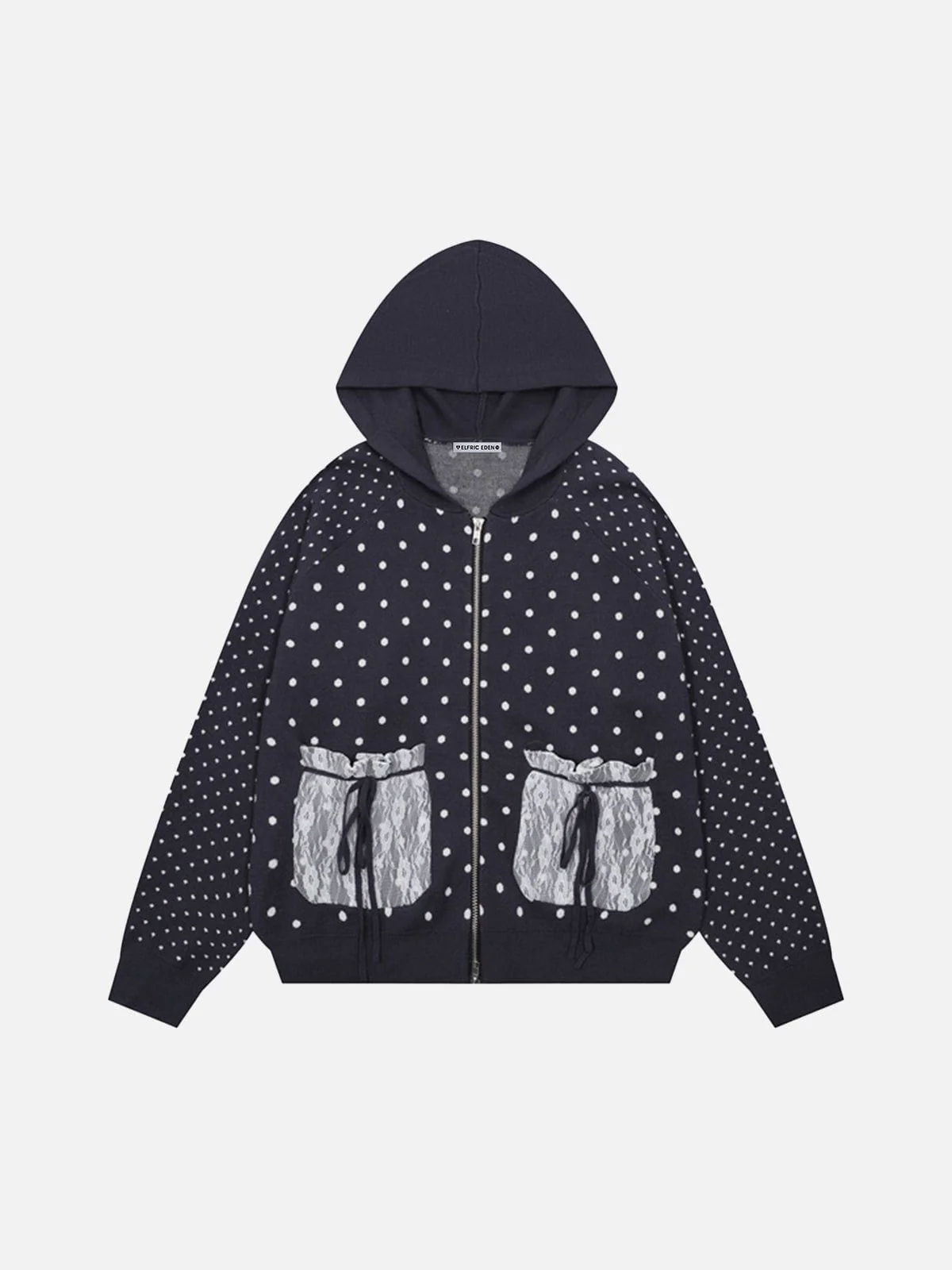 Aelfric Eden Polka Dot Zip Up Hoodie