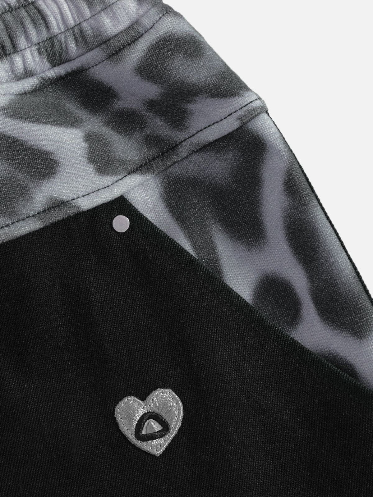 Aelfric Eden Leopard Super Baggy Barrel Jeans