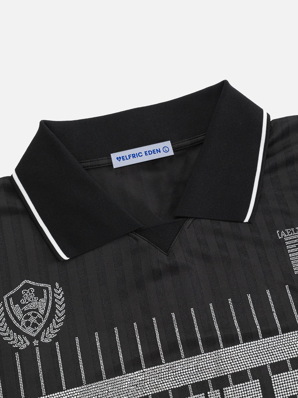 Aelfric Eden Hotfix Rhinestone Polo Soccer Jersey