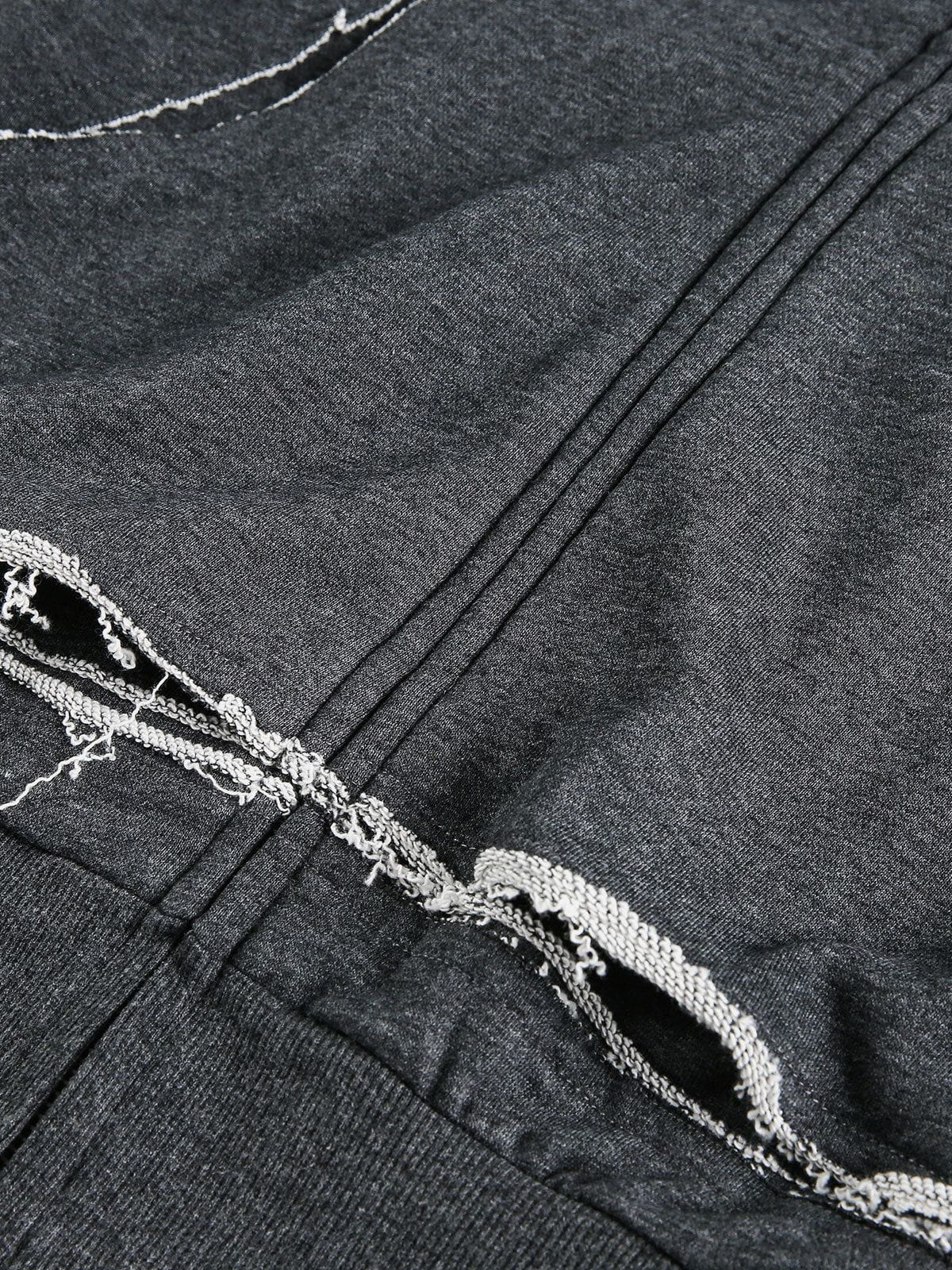 Aelfric Eden Fringe Boxy Zip Up Hoodie