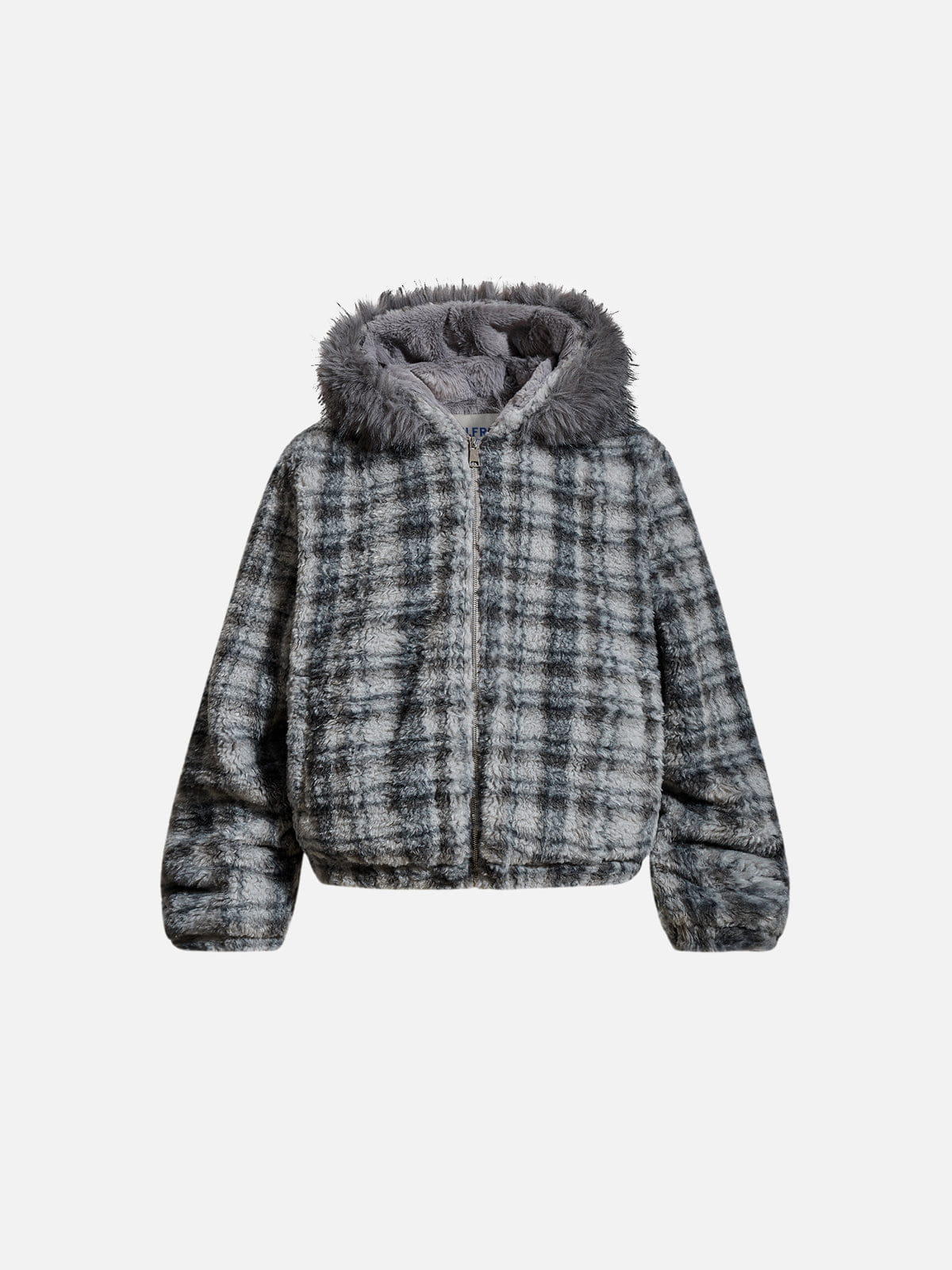 Aelfric Eden Stripe Faux Fur Hooded Coat