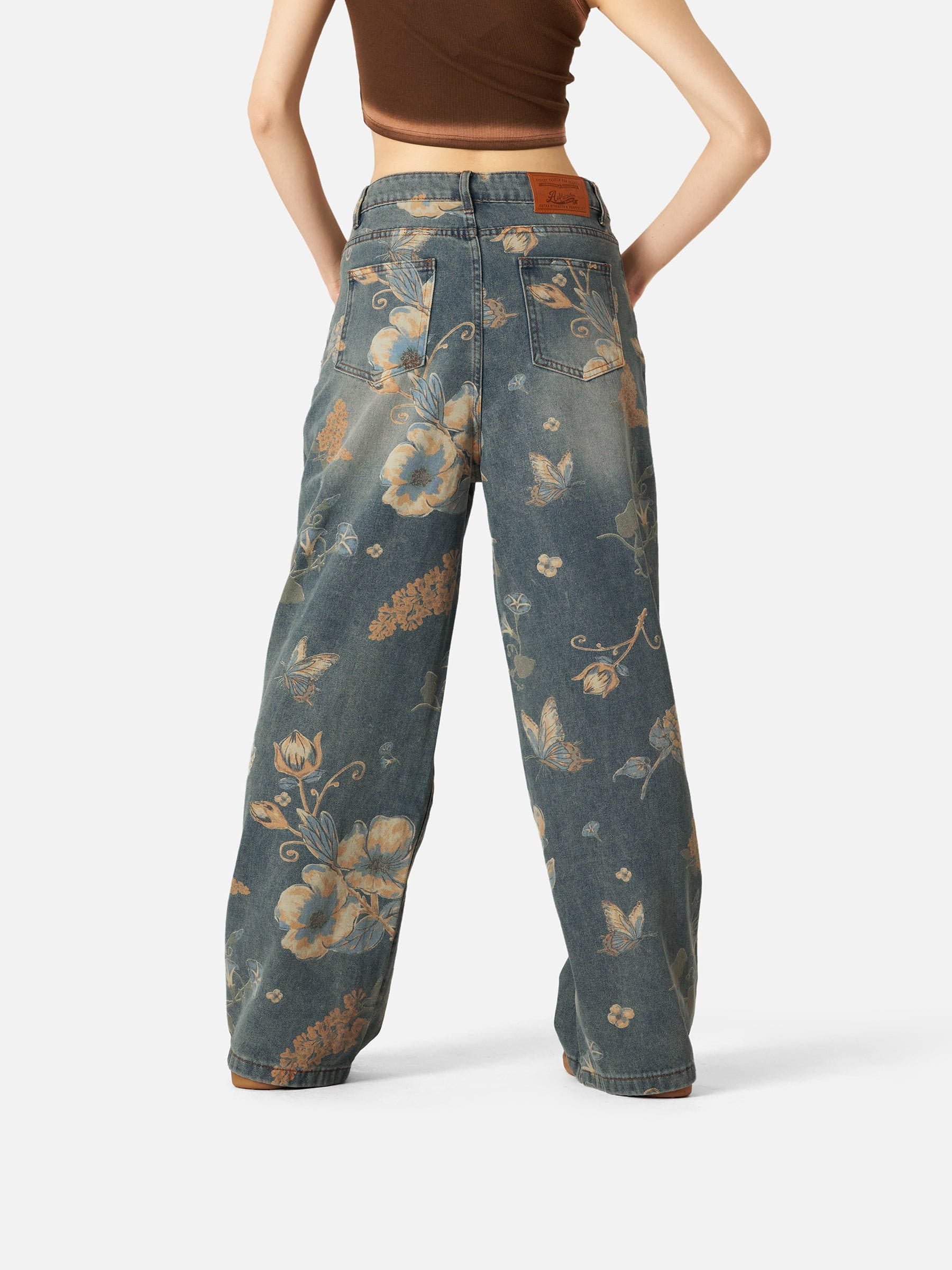 Aelfric Eden Floral Baggy Jeans
