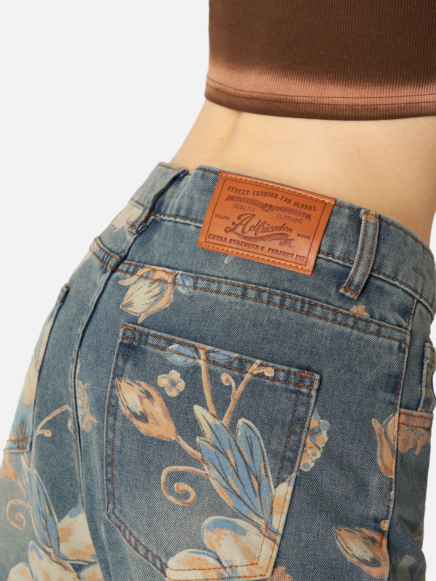 Aelfric Eden Floral Baggy Jeans