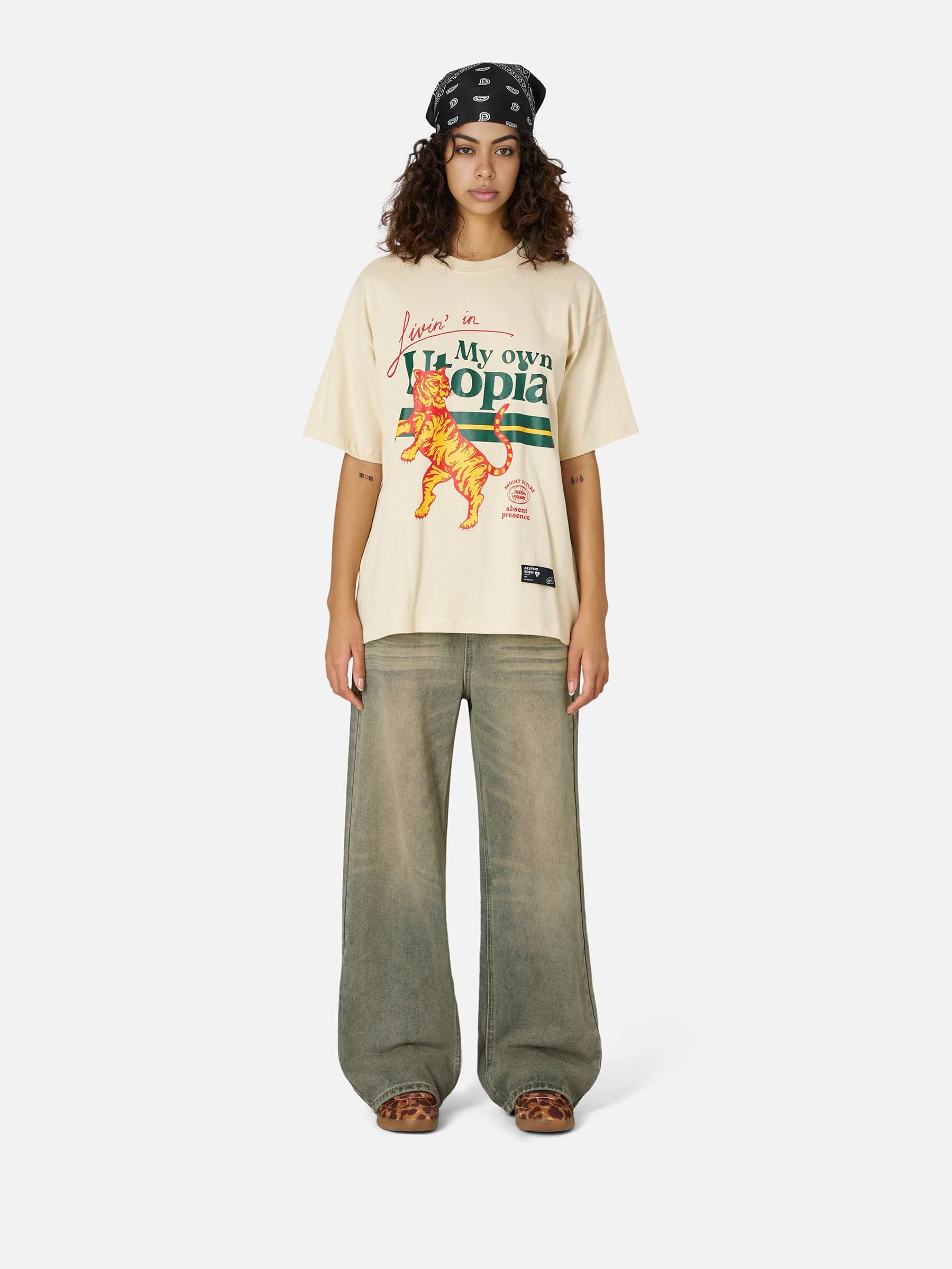 Aelfric Eden Baggy Mud Dyeing Jeans