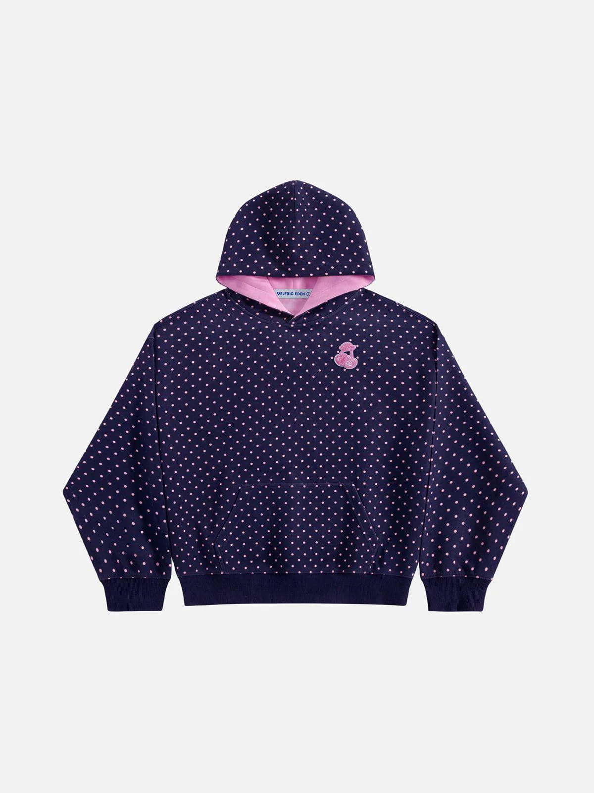 Aelfric Eden Oversized Polka Dot Cherry Pullover Hoodie