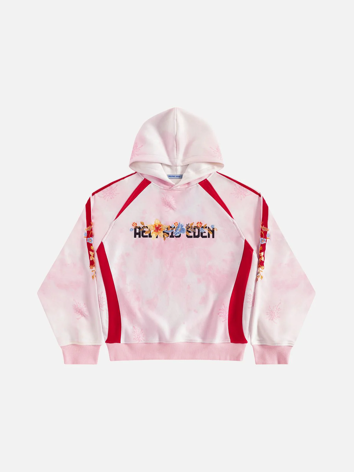 Aelfric Eden Oversized Color Blocking Floral Graphic Pullover Hoodie