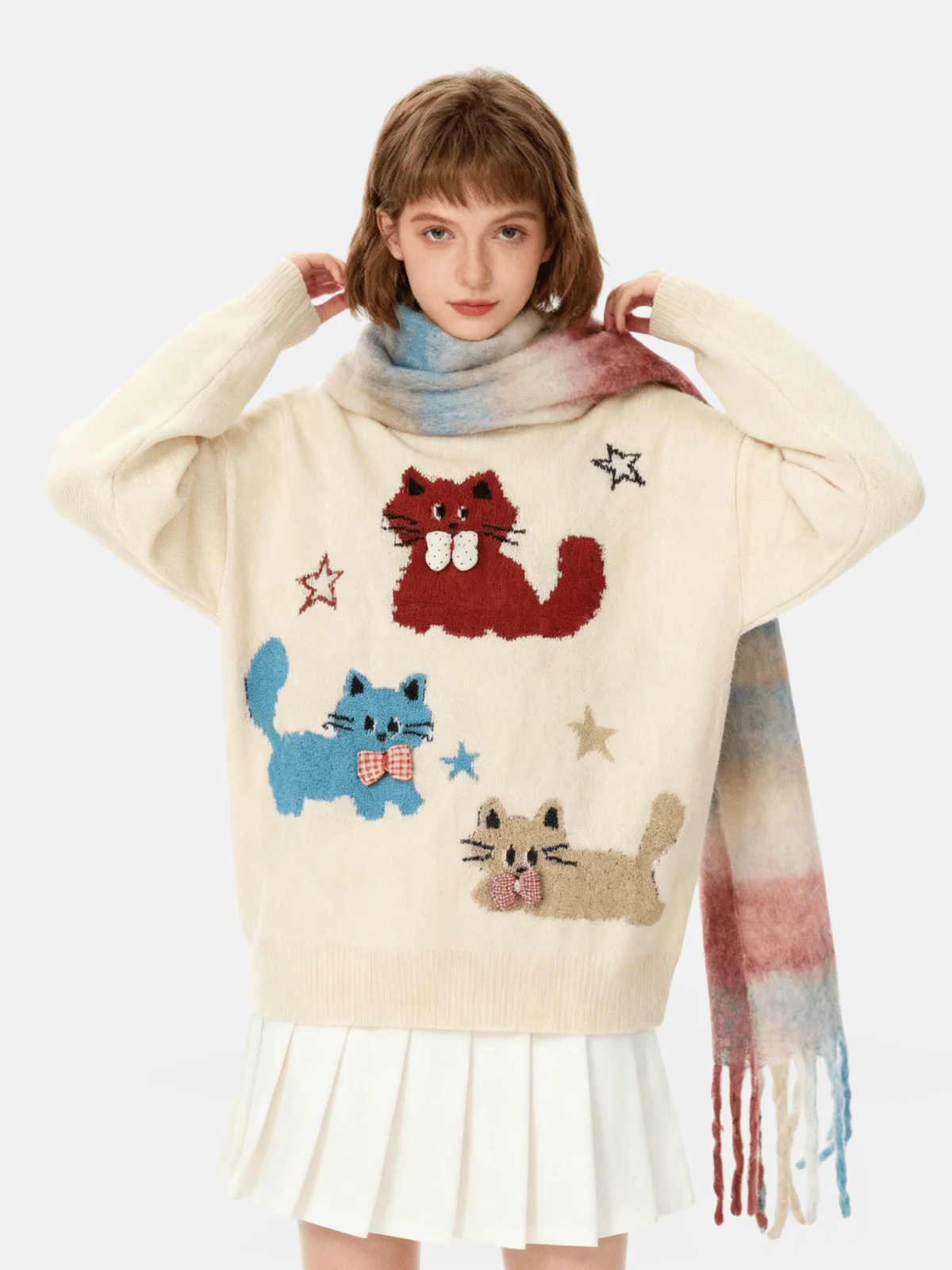 Aelfric Eden Star Cat Jacquard Sweater