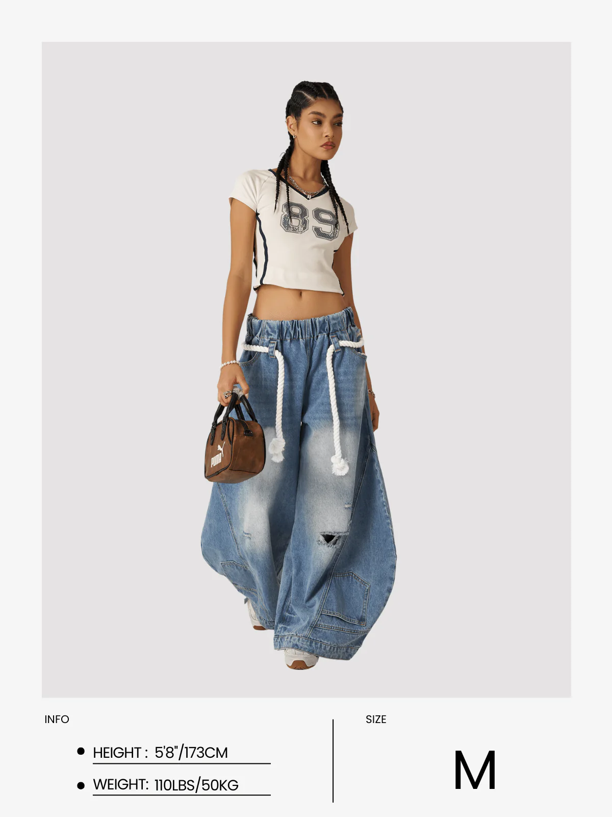 Aelfric Eden Reverse Super Baggy Barrel Jeans