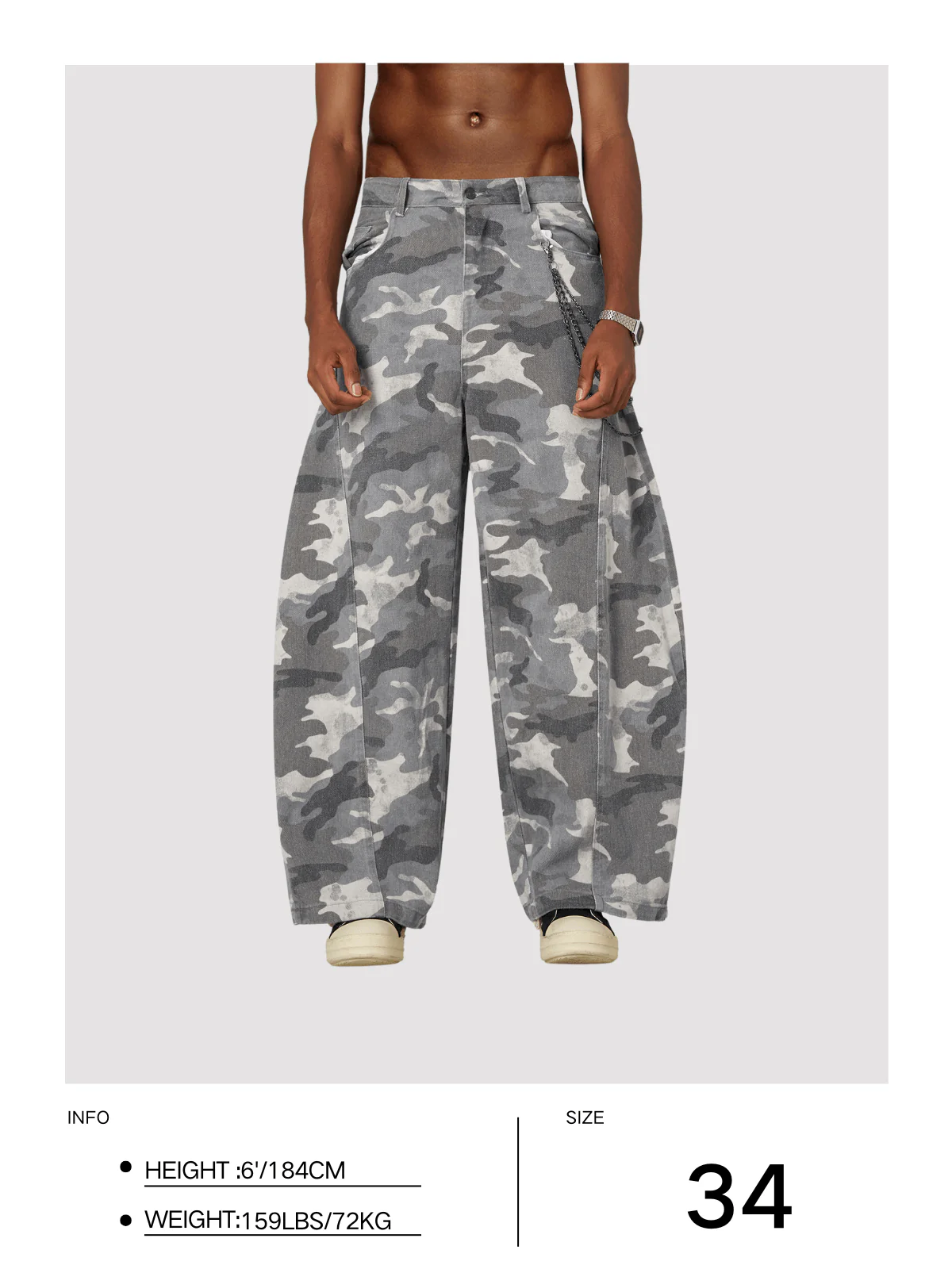 Aelfric Eden Camo Super Baggy Barrel Pants
