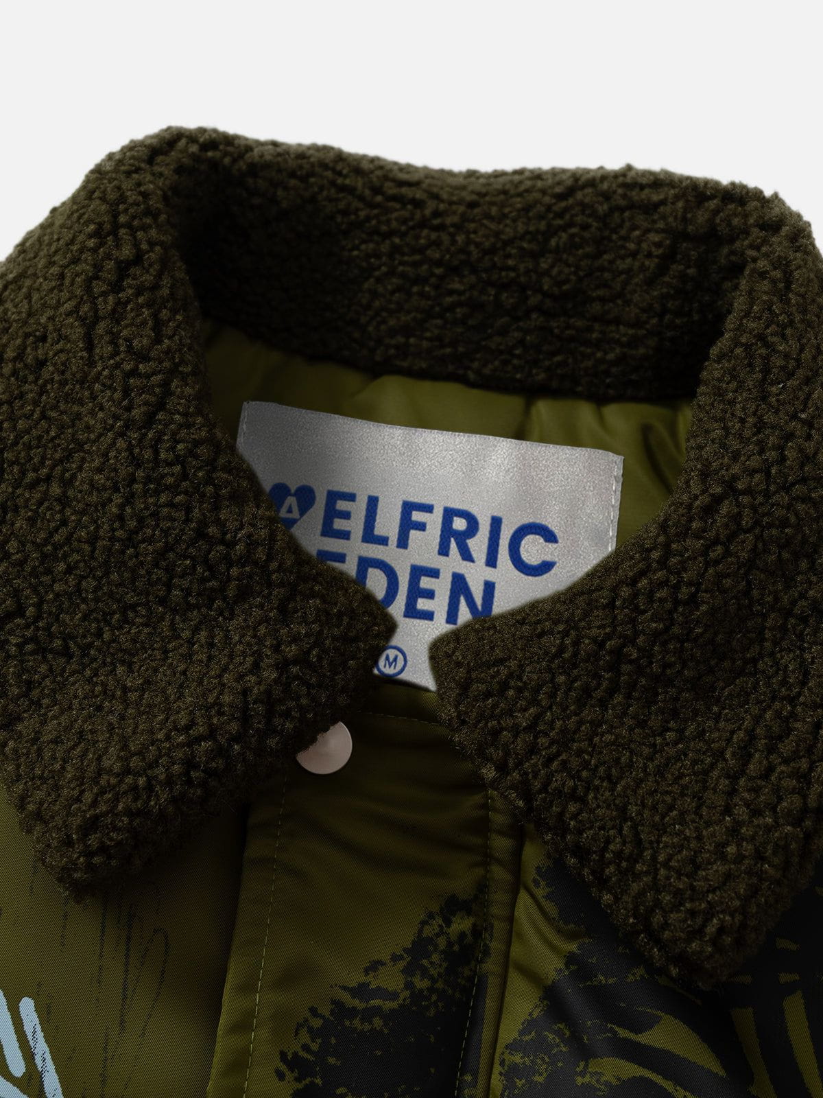 Aelfric Eden Graffiti Sherpa Collar Coat