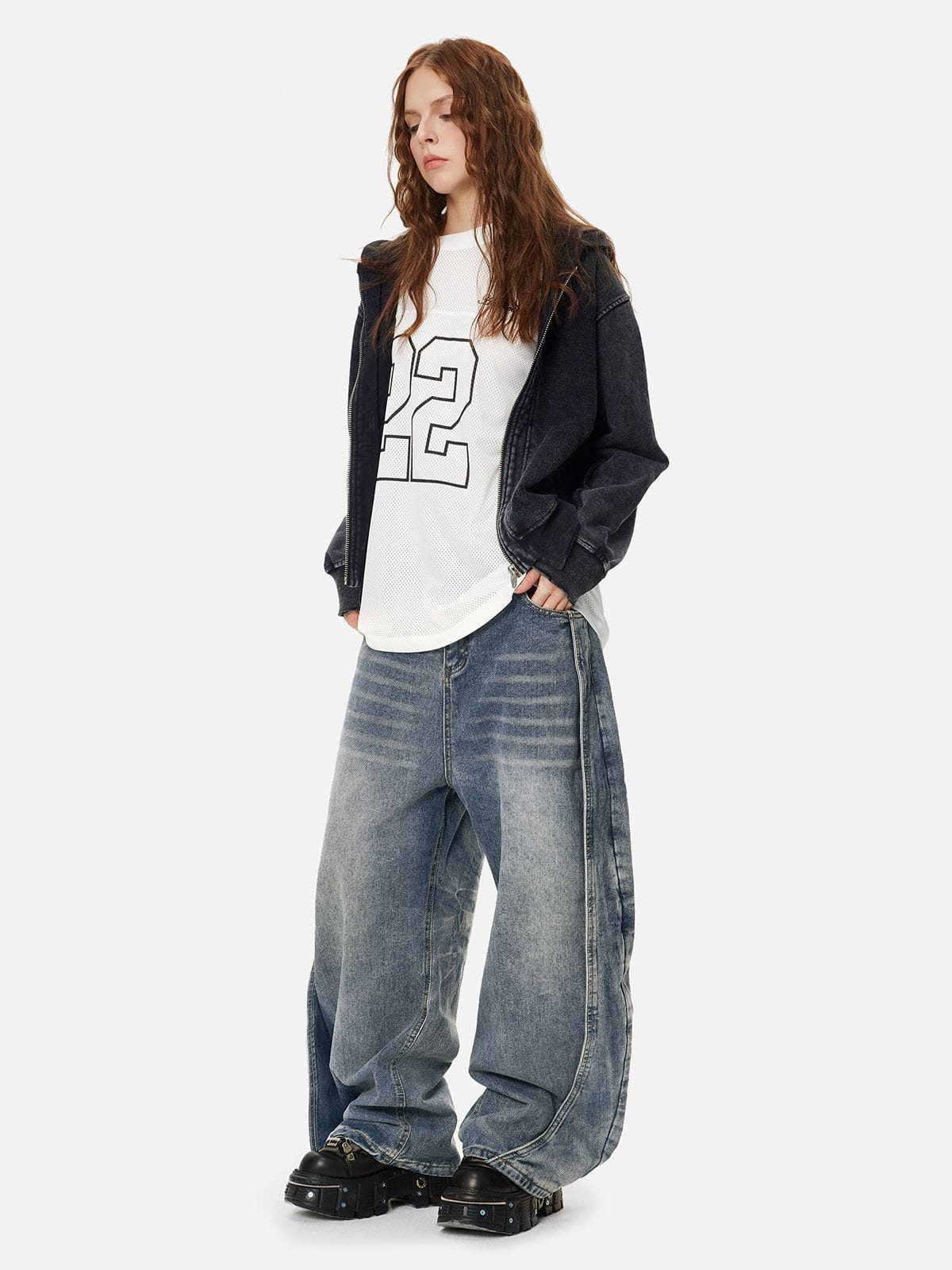 Aelfric Eden Baggy Patchwork Jeans