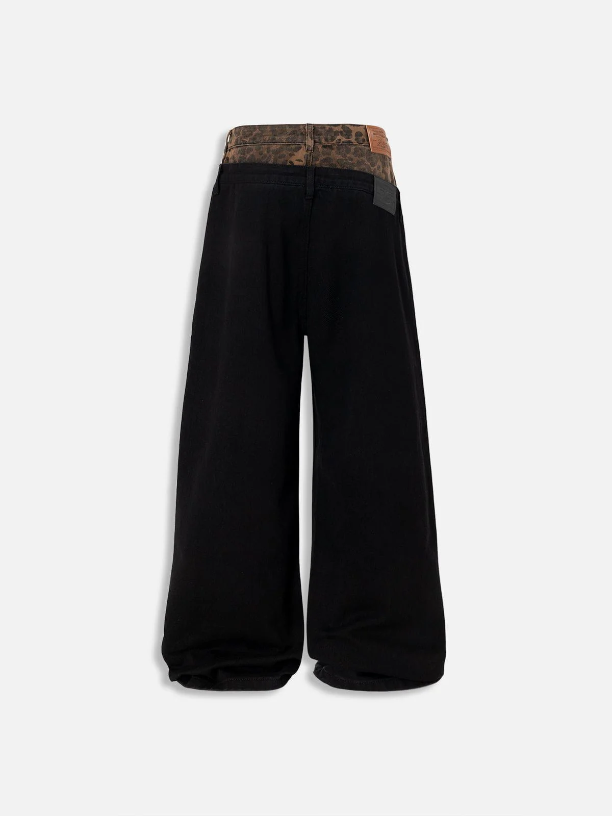 Aelfric Eden Leopard Double Waist Baggy Jeans