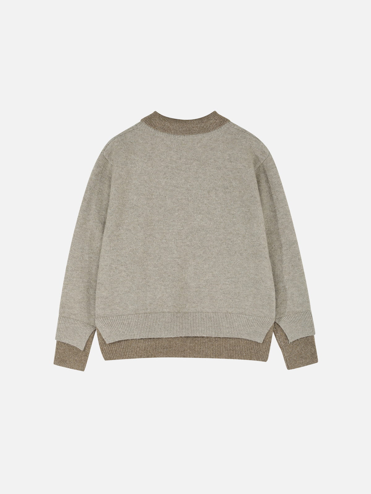 Aelfric Eden Faux-Layered Polo Collar Knit Sweater