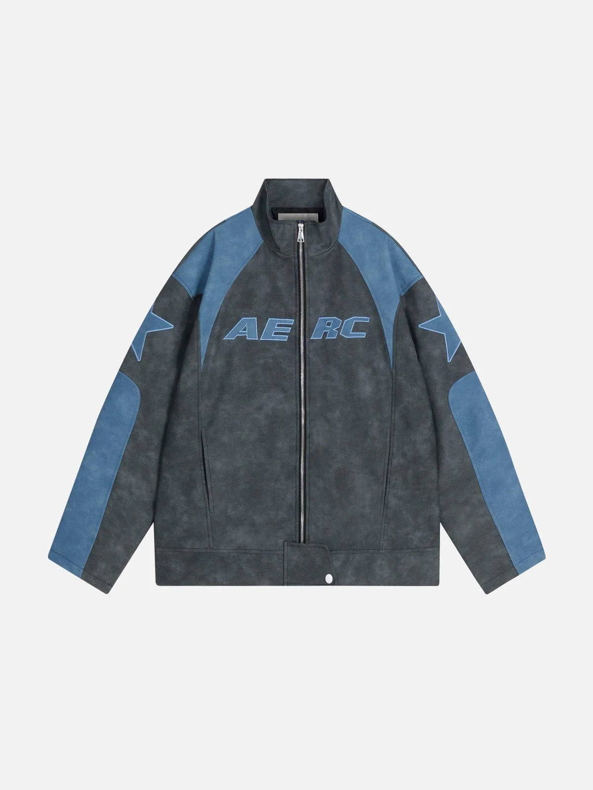 Aelfric Eden Star Graphic Cropped Racing Jacket