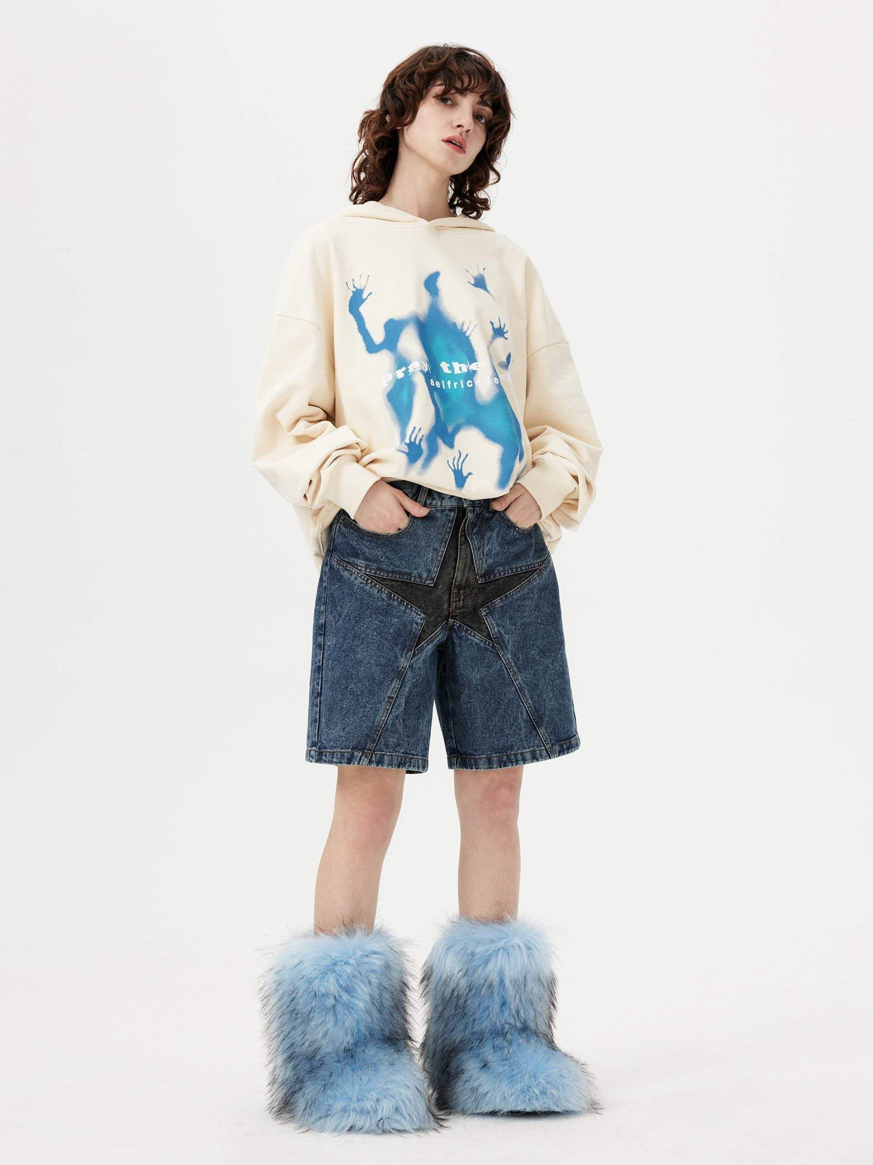 Aelfric Eden Abstraction Shadow Graphic Hoodie