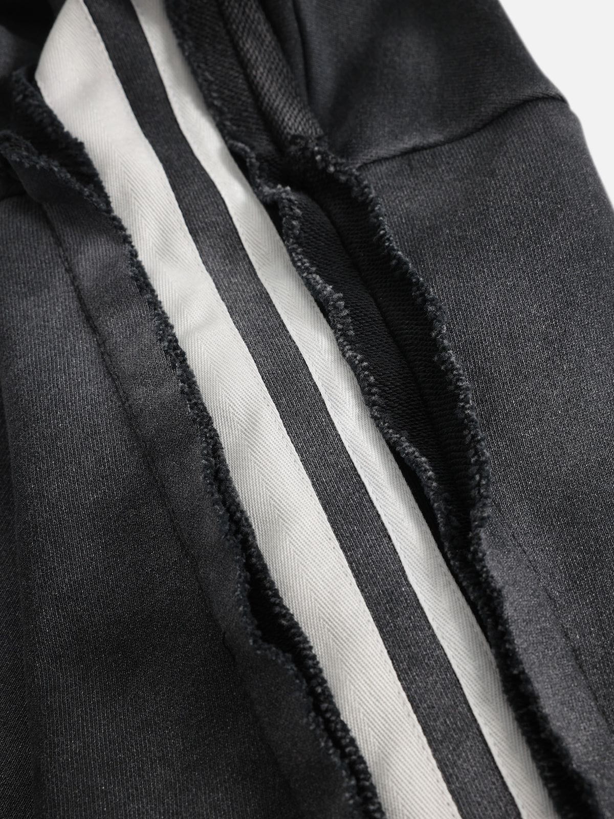 Aelfric Eden Boxy fit 77 Stripe Zip Hoodie – Acid Wash