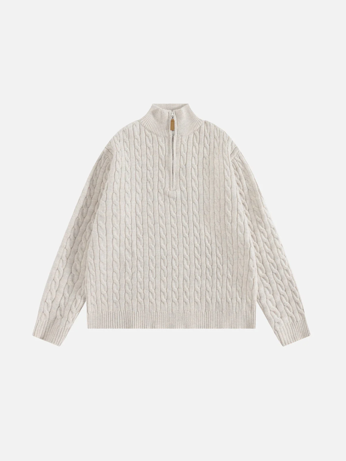Aelfric Eden Cable Knit Half-Zip Sweater