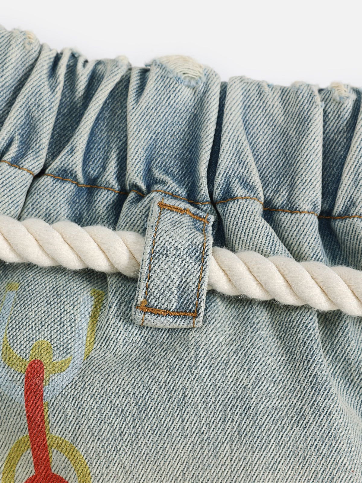 Aelfric Eden Cartoon Graphic Super Baggy Barrel Jeans