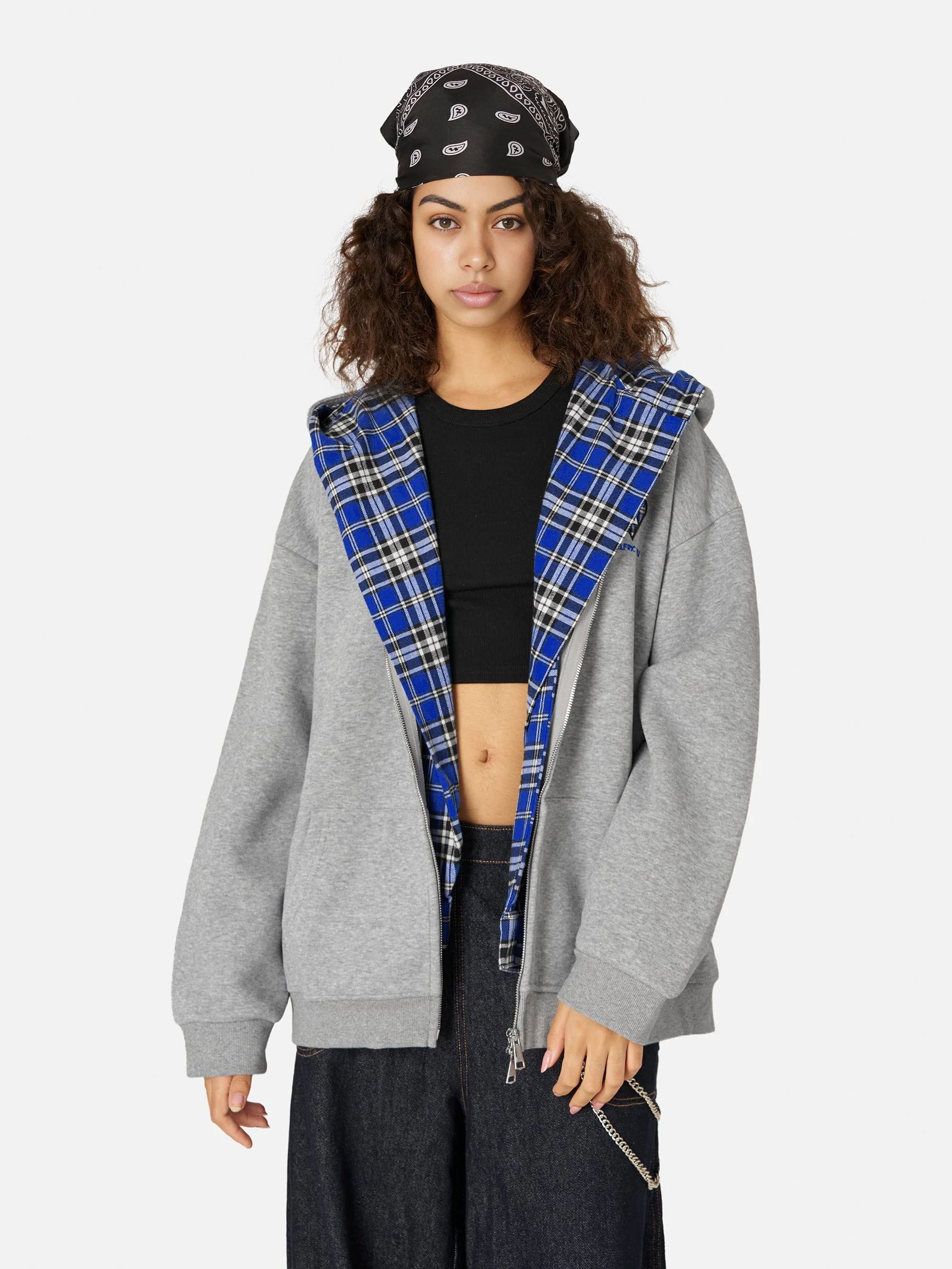 Aelfric Eden Oversized Plaid Hoodie