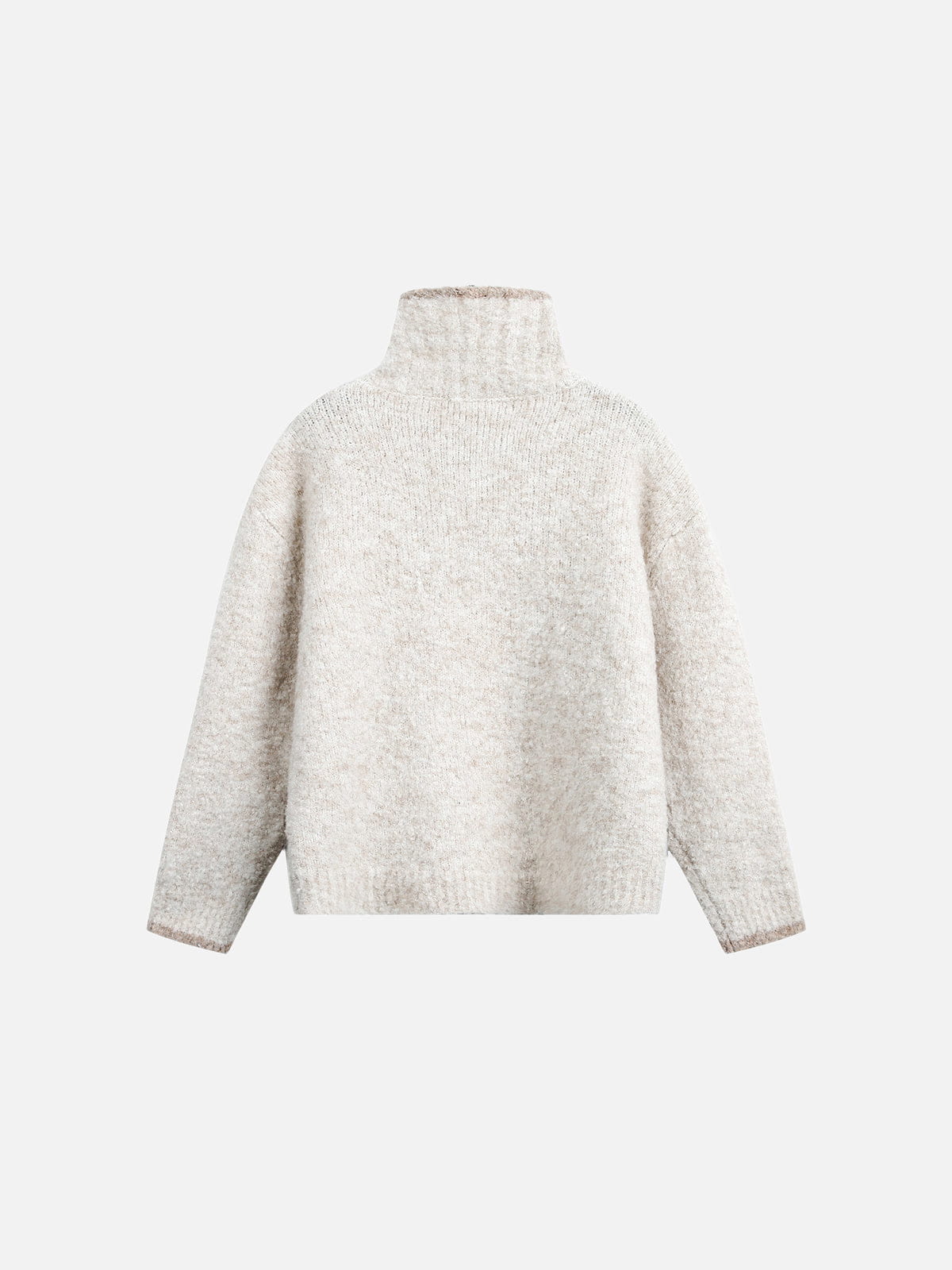 Aelfric Eden High-Neck Henley Fleece Sweater