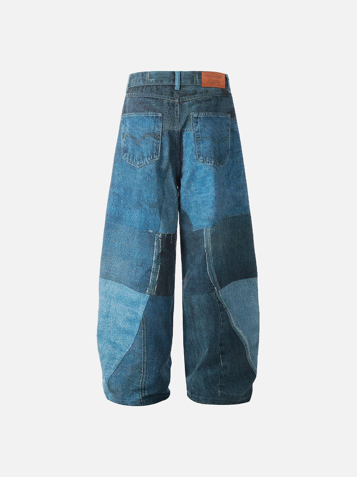 Aelfric Eden Illusion Denim Graphic Baggy Barrel Jeans