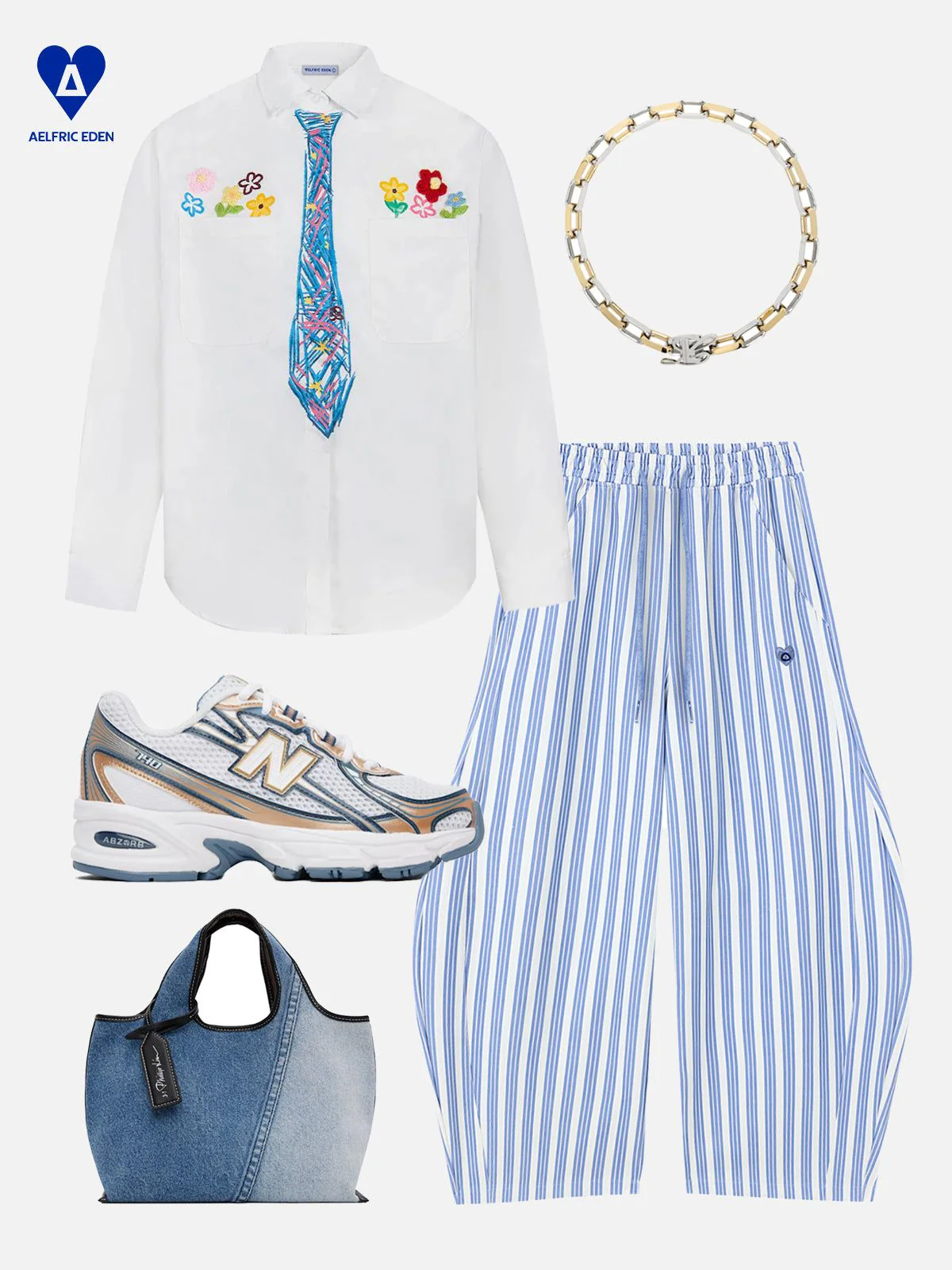 Aelfric Eden Stripe Super Baggy Barrel Sweatpants