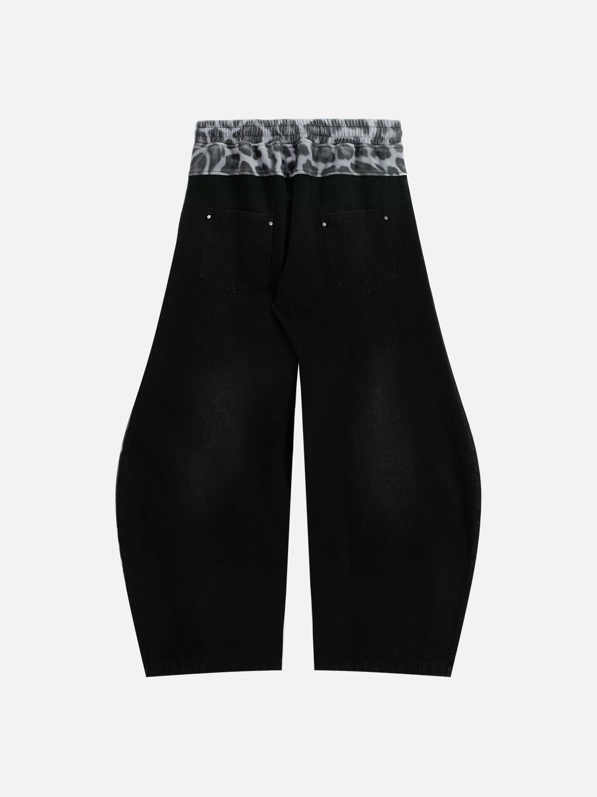 Aelfric Eden Leopard Super Baggy Barrel Jeans
