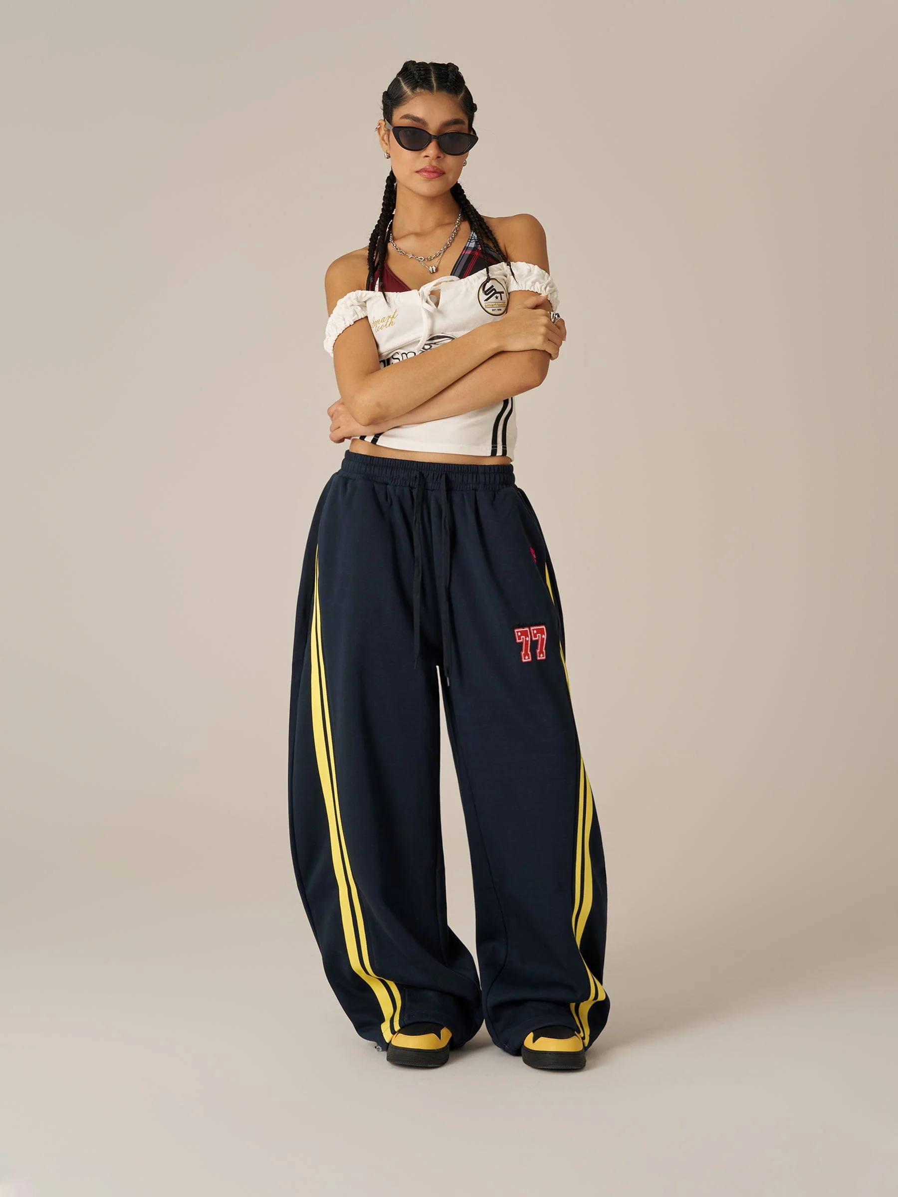 Aelfric Eden Stripe Baggy Barrel Sweatpants