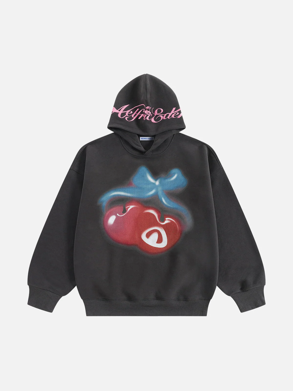 Aelfric Eden Oversized Cherry Pattern Pullover Hoodie