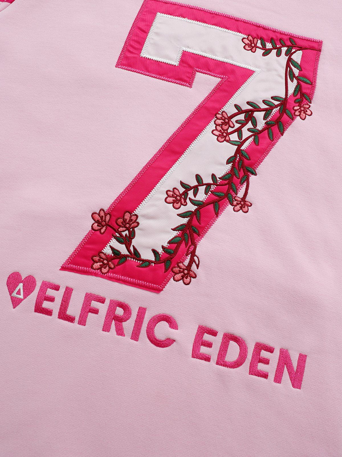 Aelfric Eden Floral Number Embroidery Hoodie