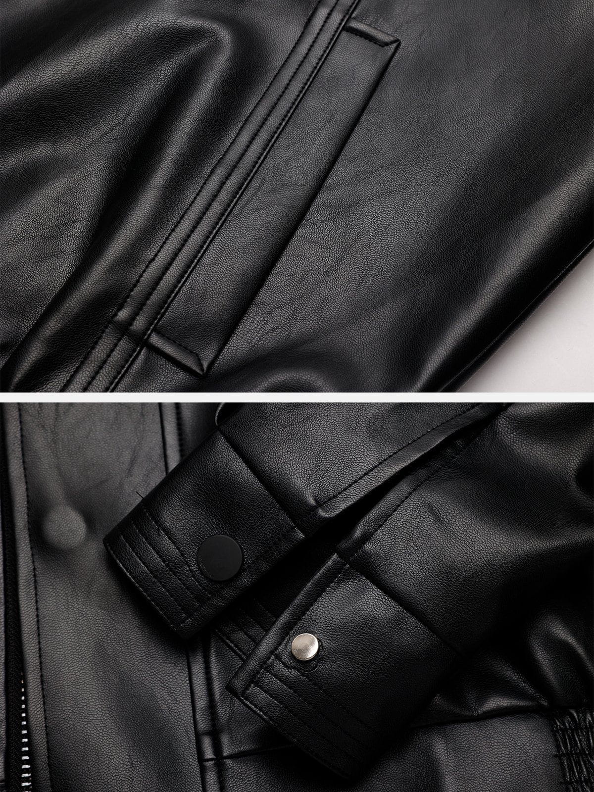 Aelfric Eden Leather Zip Up Jacket