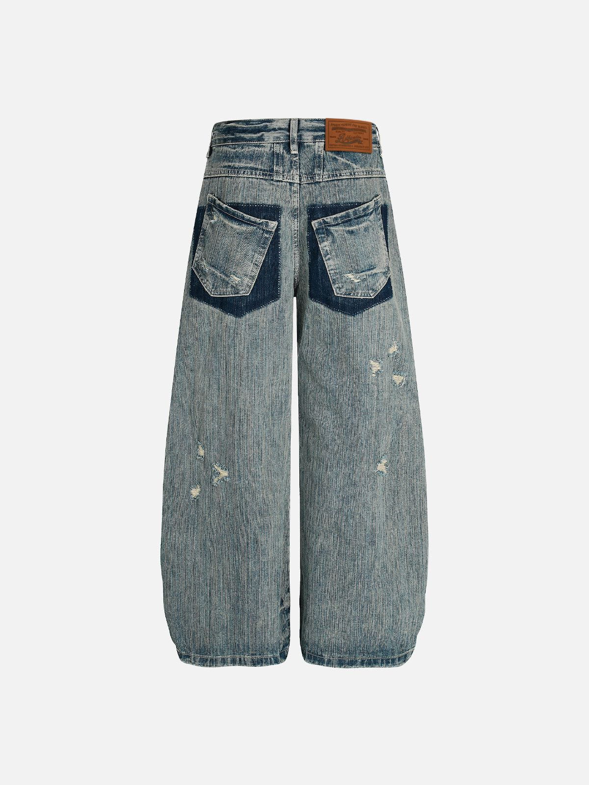 Aelfric Eden Trompe L'oeil Baggy Barrel Jeans