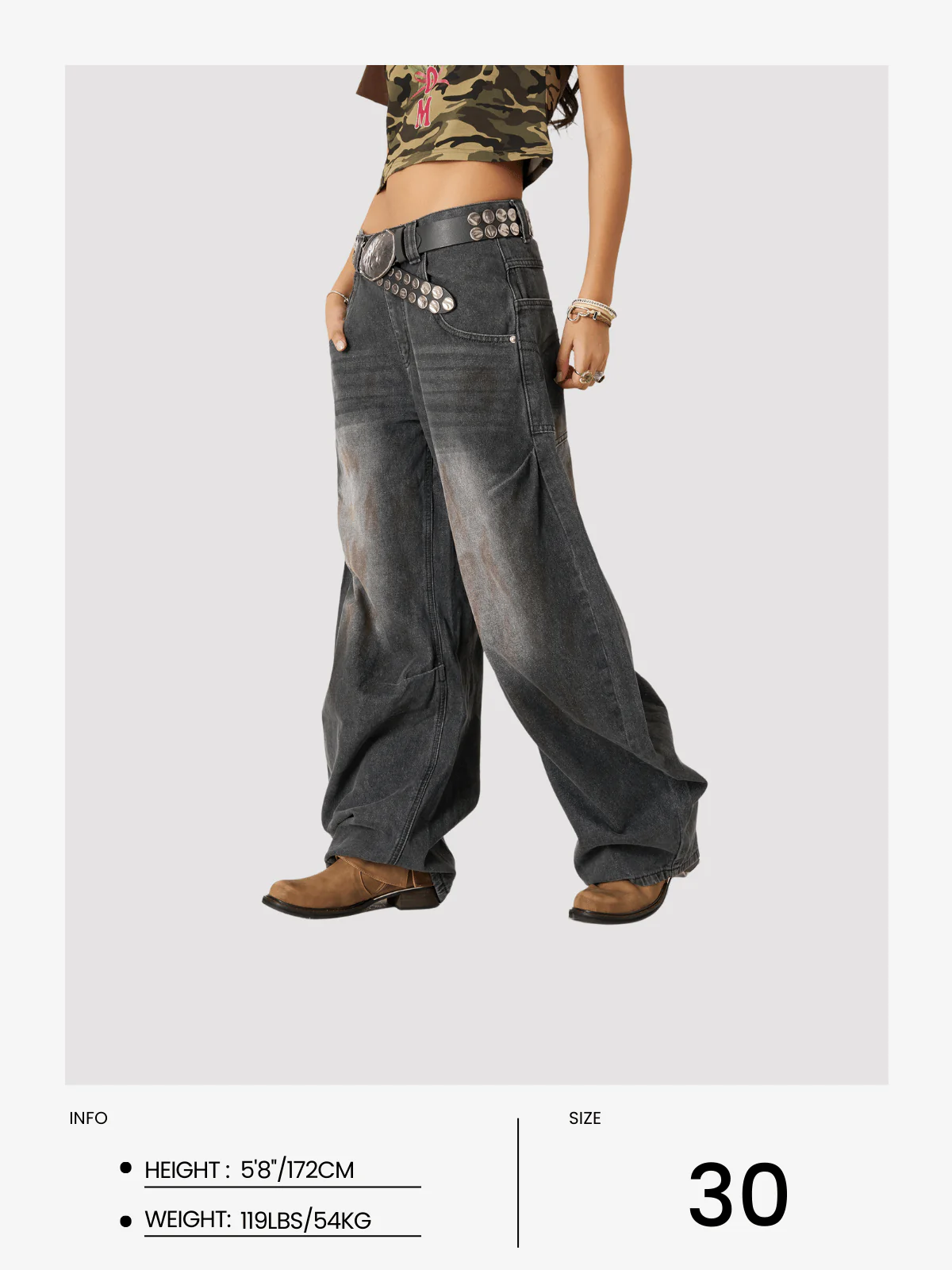 Aelfric Eden Dirty-Dyed Super Baggy Barrel Jeans