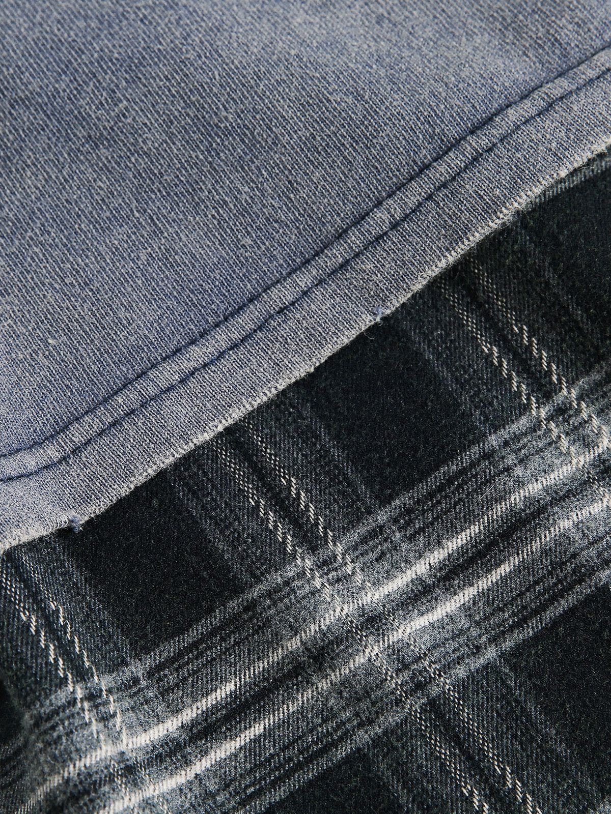 Aelfric Eden Plaid Layered Long Sleeve Tee