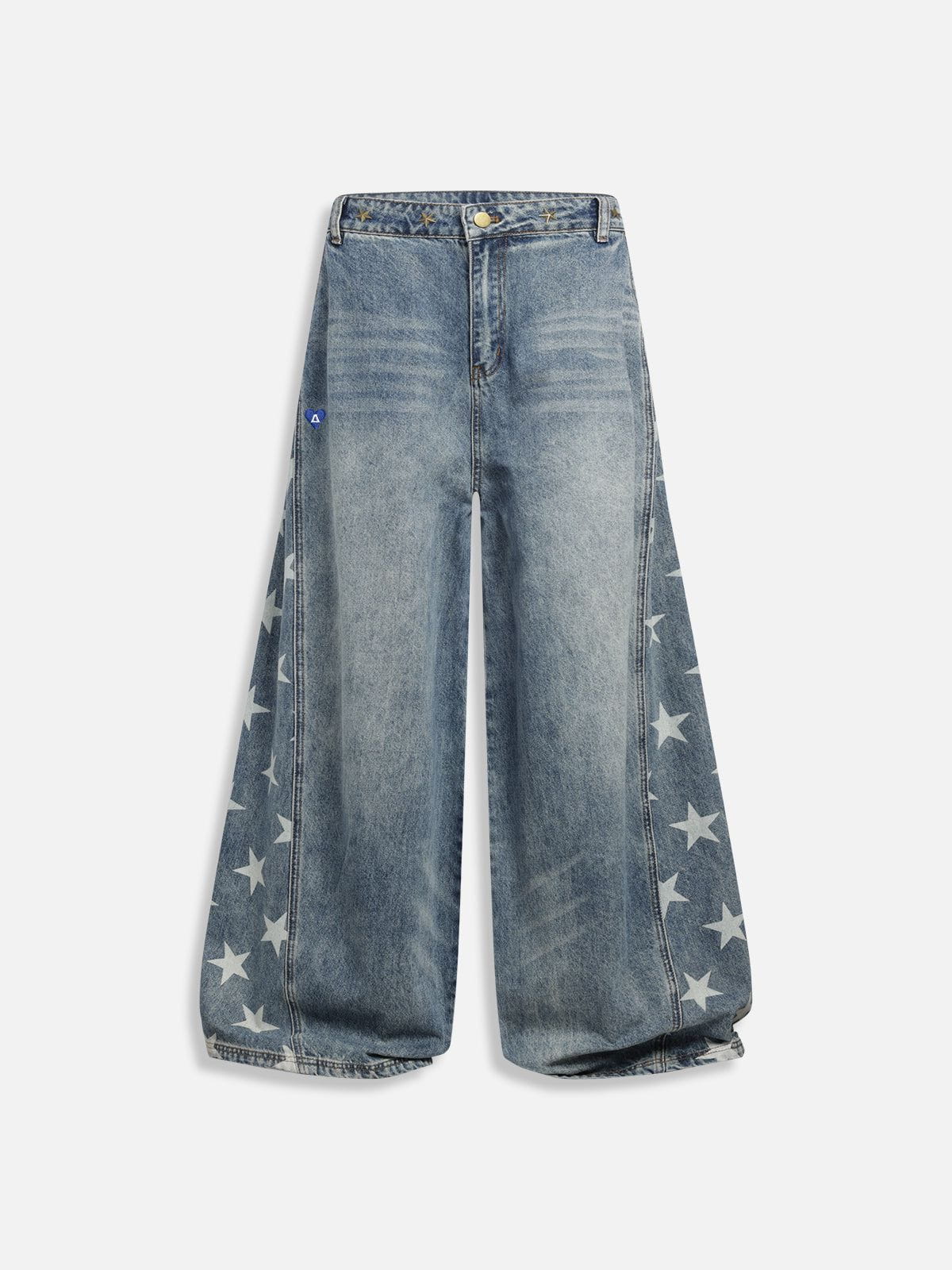 Aelfric Eden Star Panel Rivets Baggy Jeans