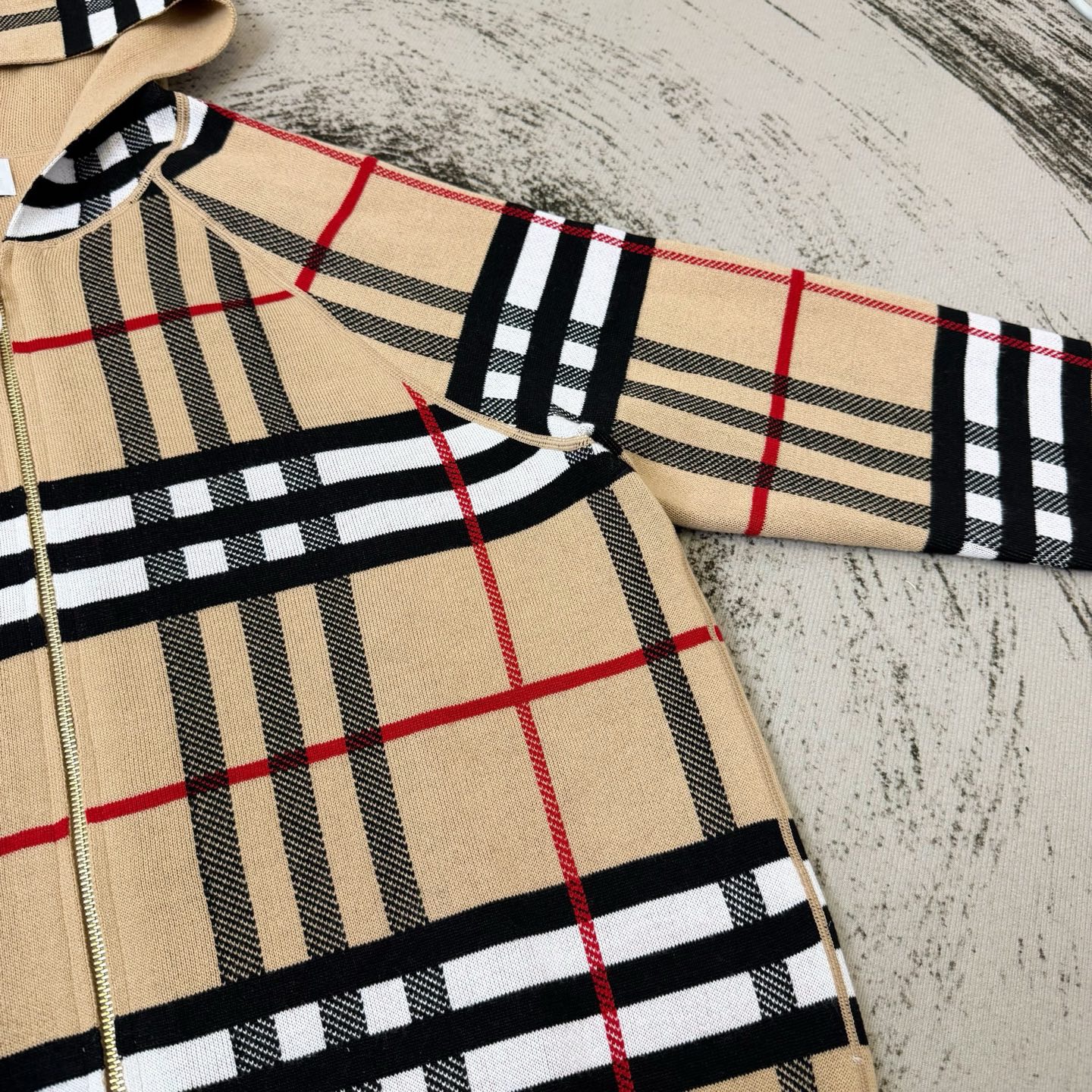 B B R Reversible Sheep Wool Knit Jacket