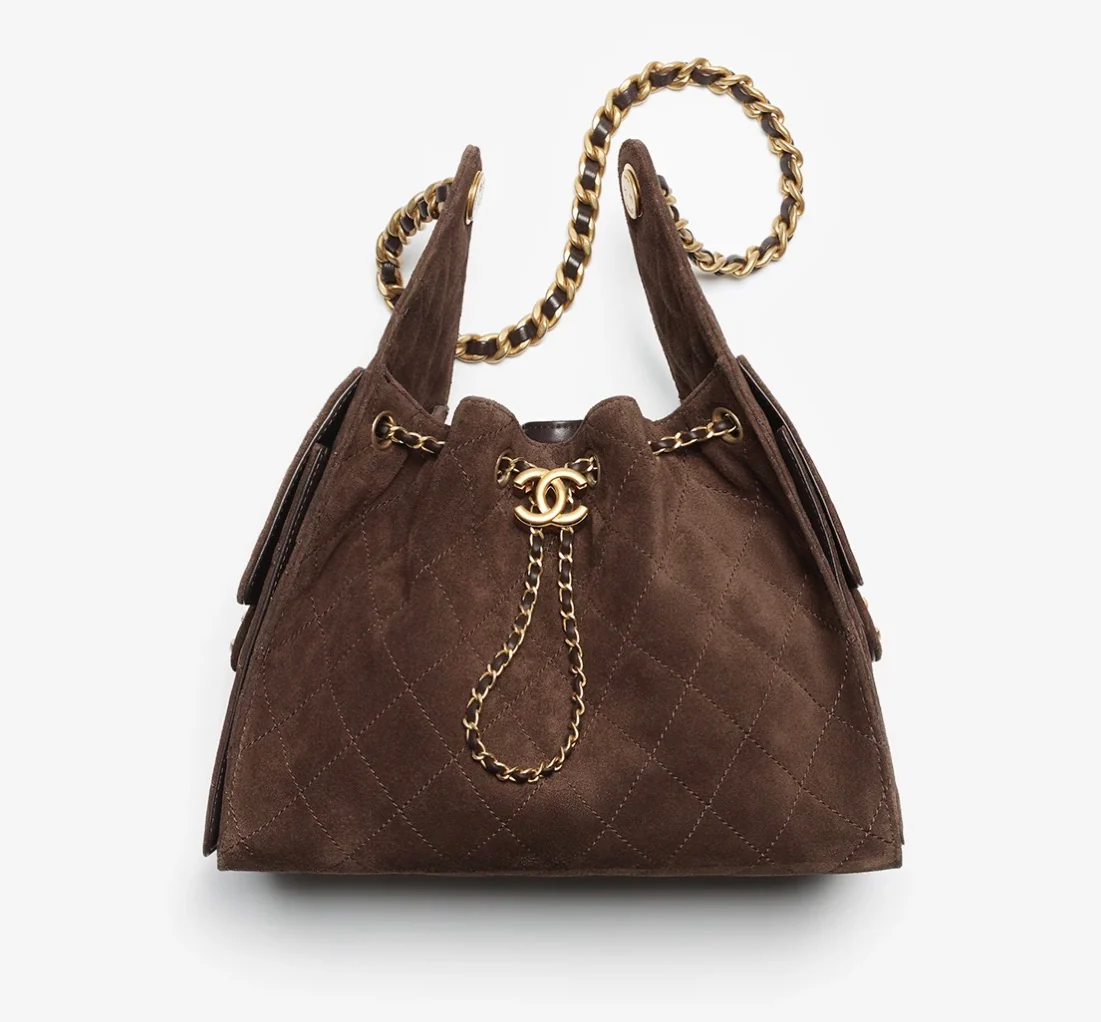 CHANEL 25 BROWN LARGE