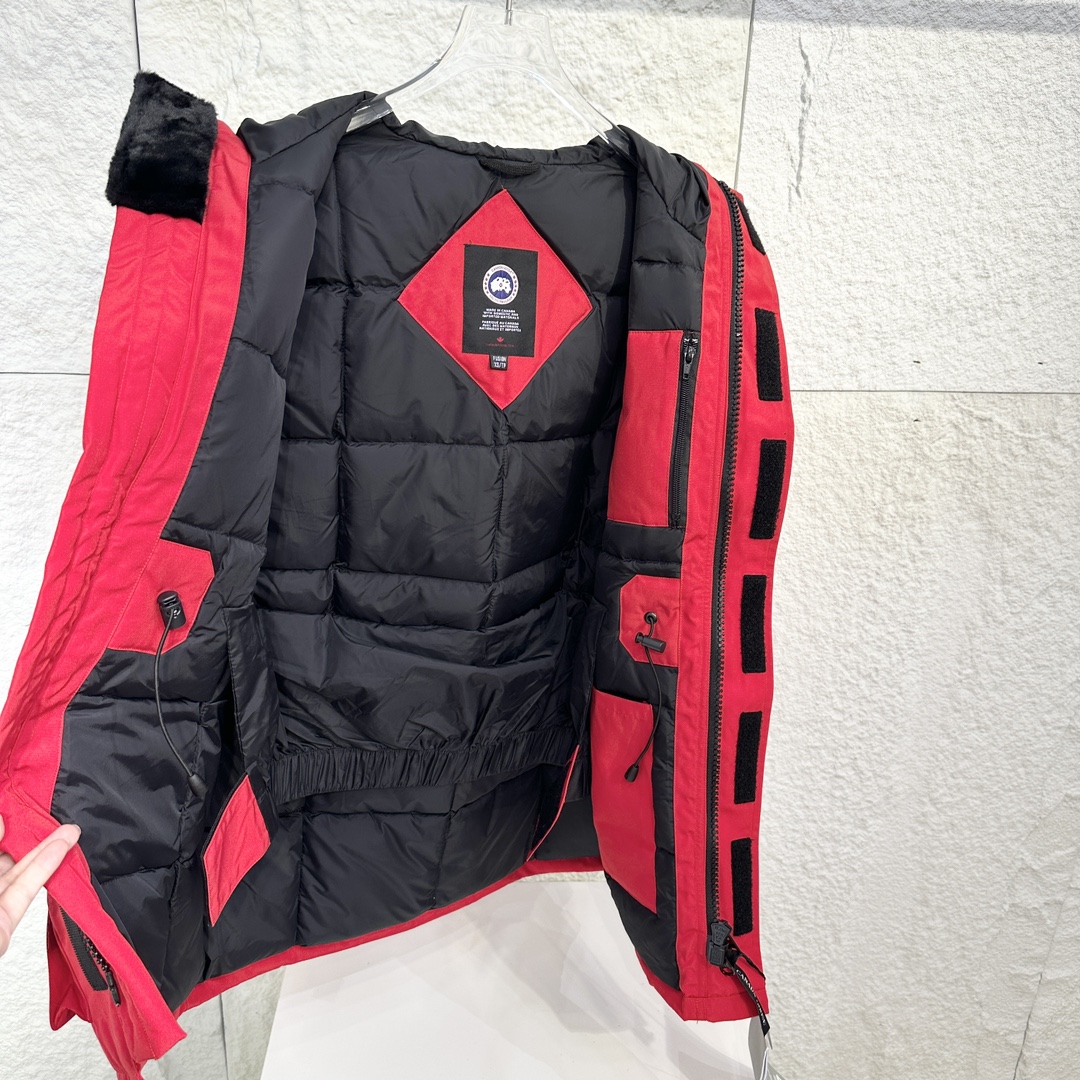 Canada G Down Jacket Puffer Coat Red