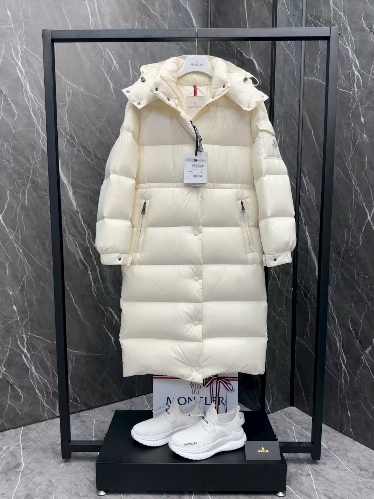 MONC Long down jacket